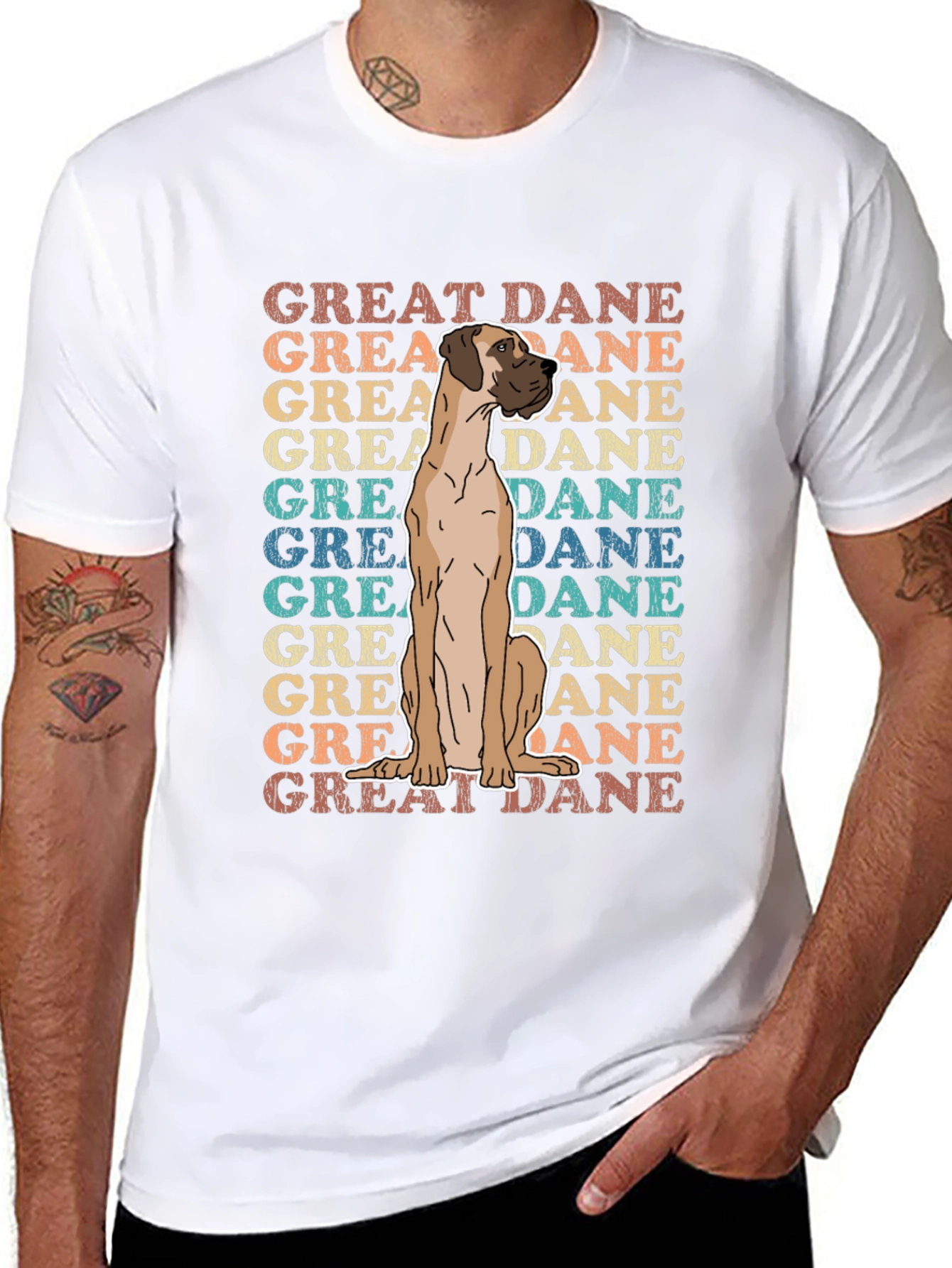 Great Dane Dog Graphic T-Shirt