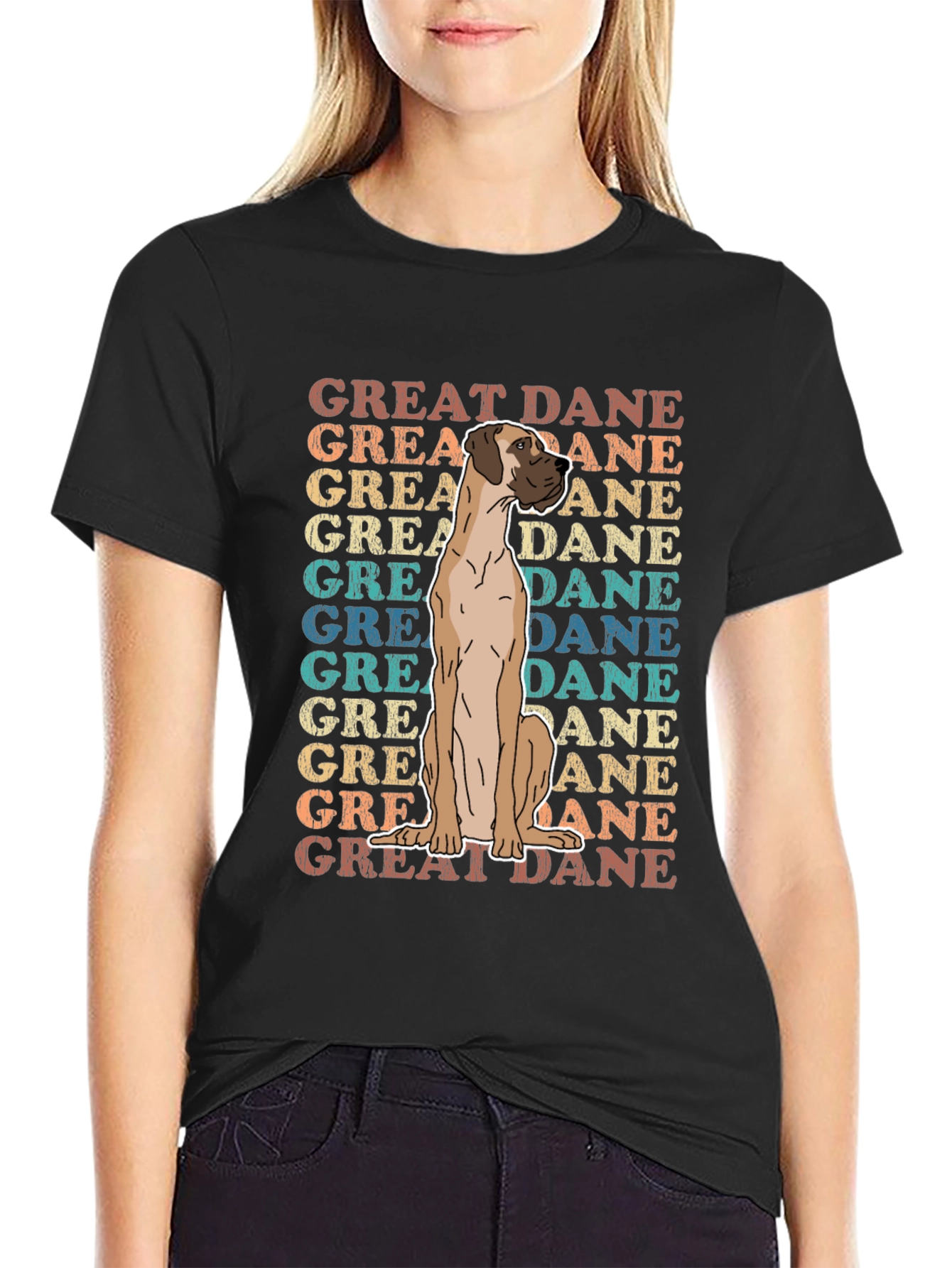 Great Dane Dog Graphic T-Shirt