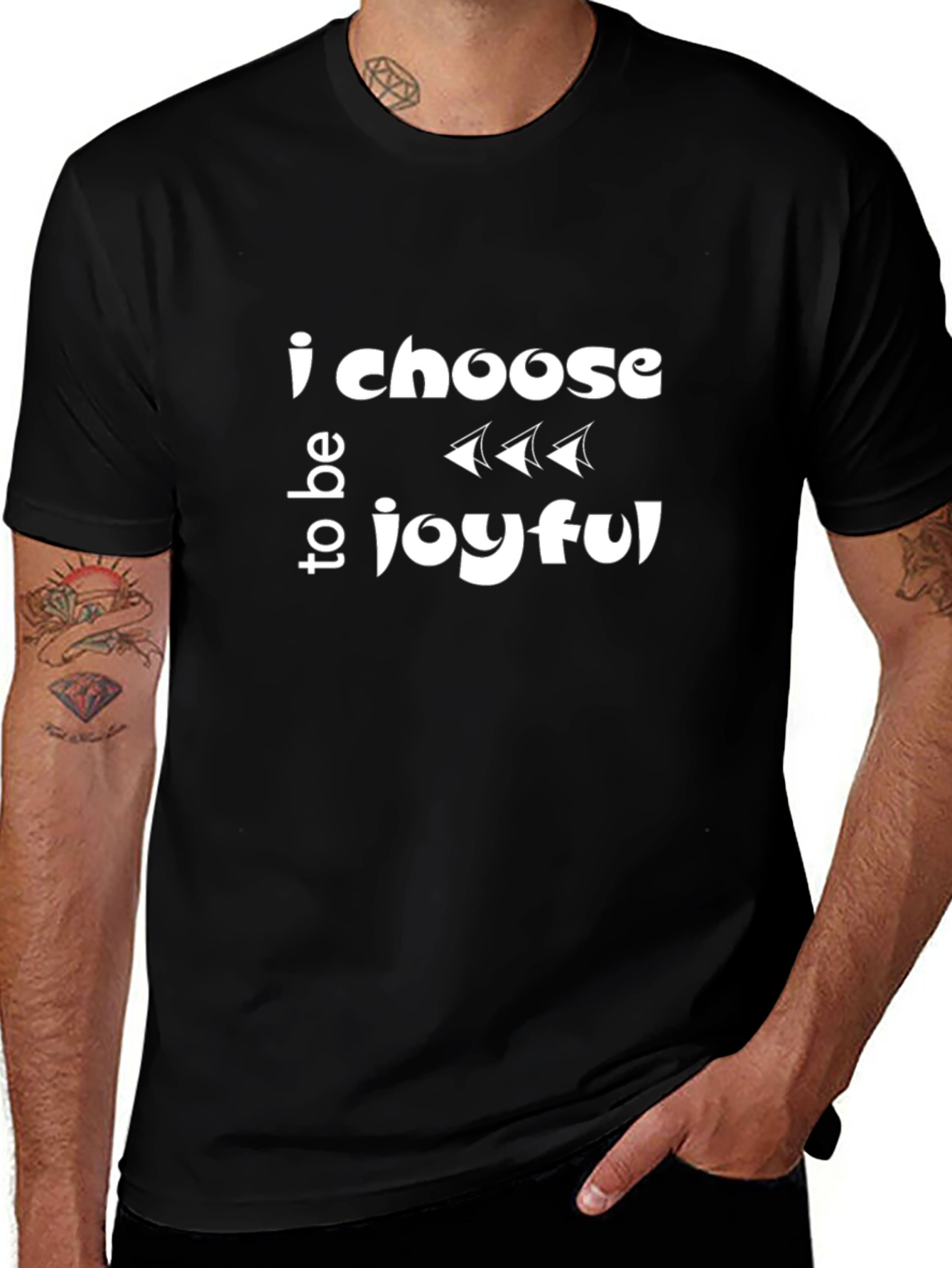 Joyful Choice Black T-Shirt