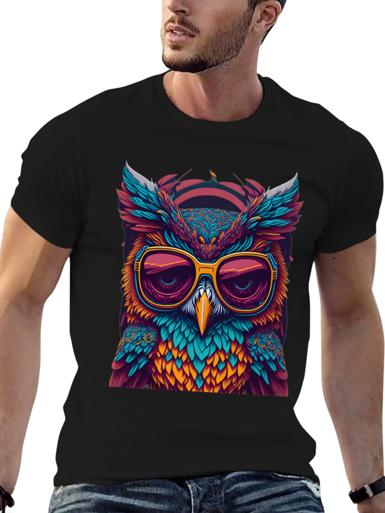 Cool Owl Graphic Tee - Unique Design