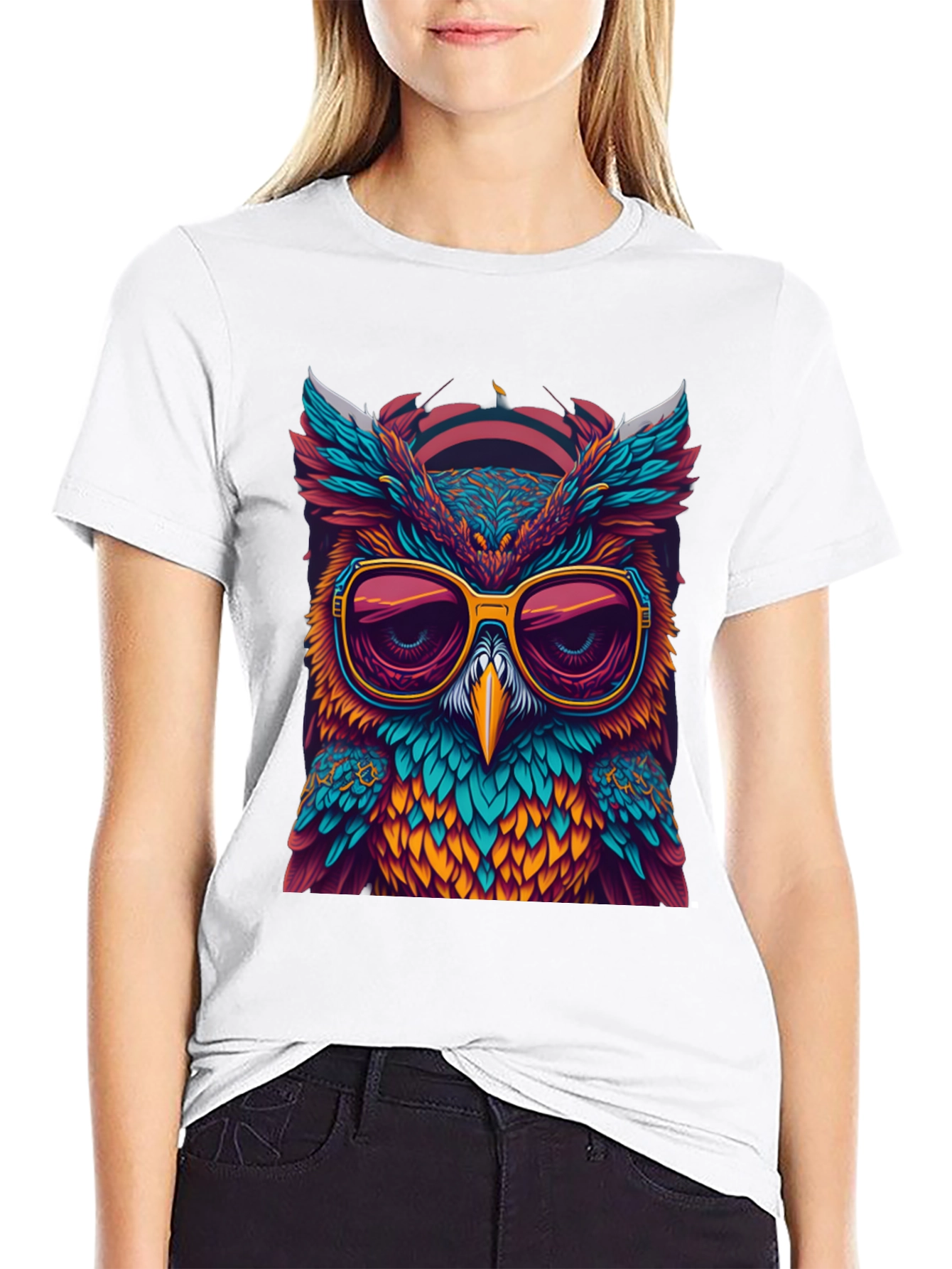 Cool Owl Graphic Tee - Unique Design
