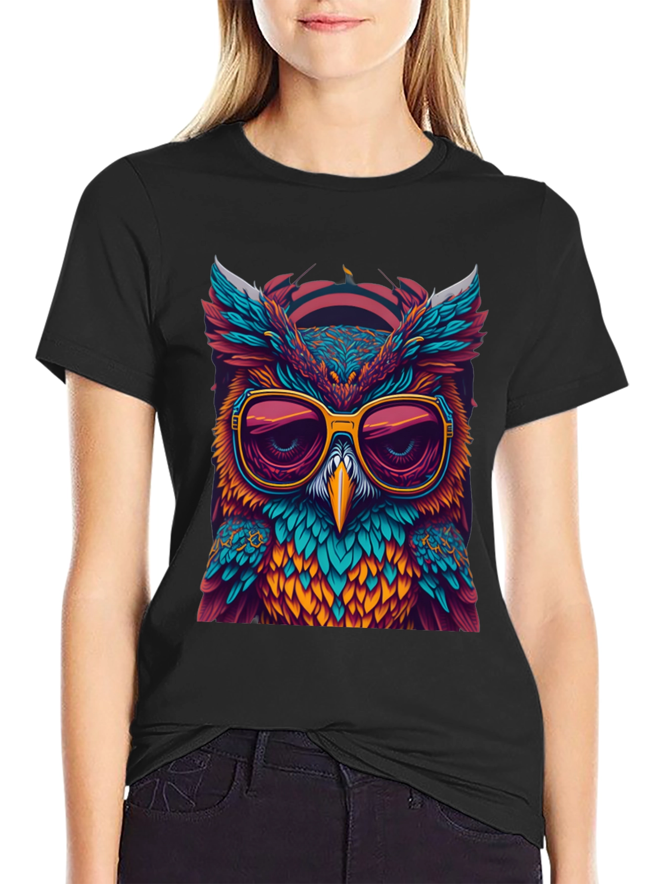 Cool Owl Graphic Tee - Unique Design