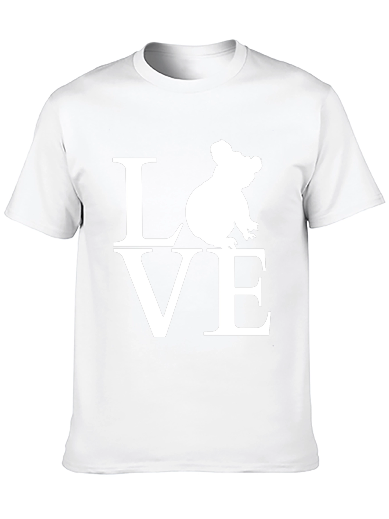 Koala Love Graphic Tee - Black Cotton T-Shirt