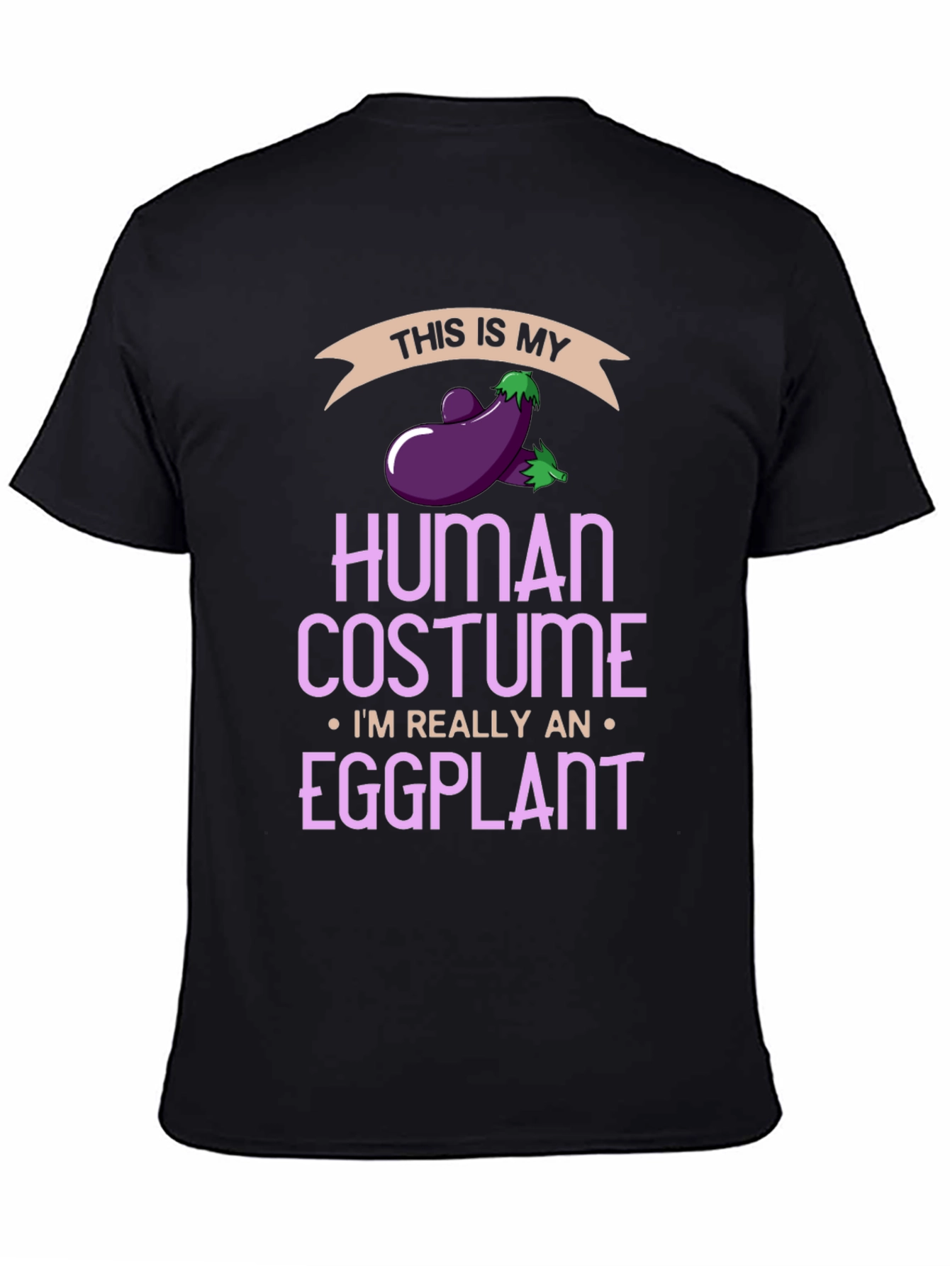 Eggplant Human Costume Funny T-Shirt