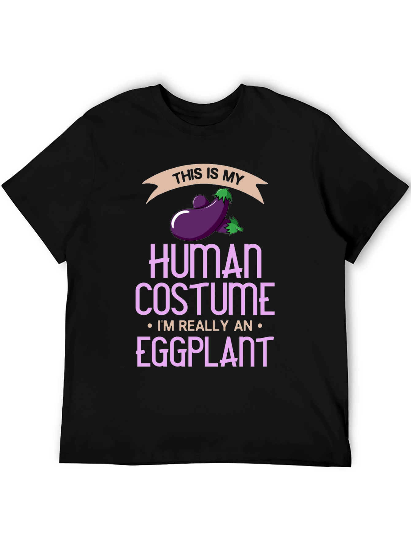 Eggplant Human Costume Funny T-Shirt