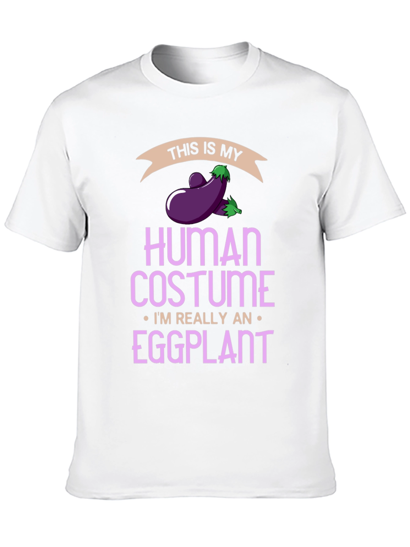 Eggplant Human Costume Funny T-Shirt