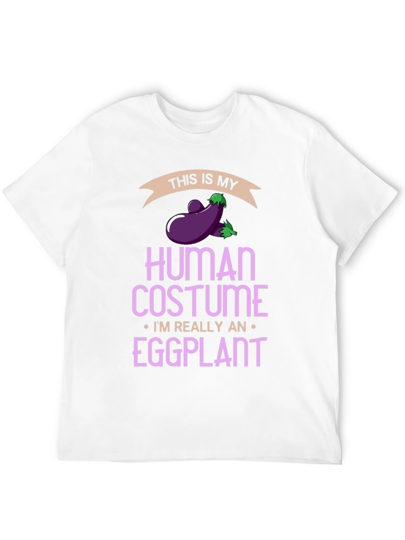 Eggplant Human Costume Funny T-Shirt