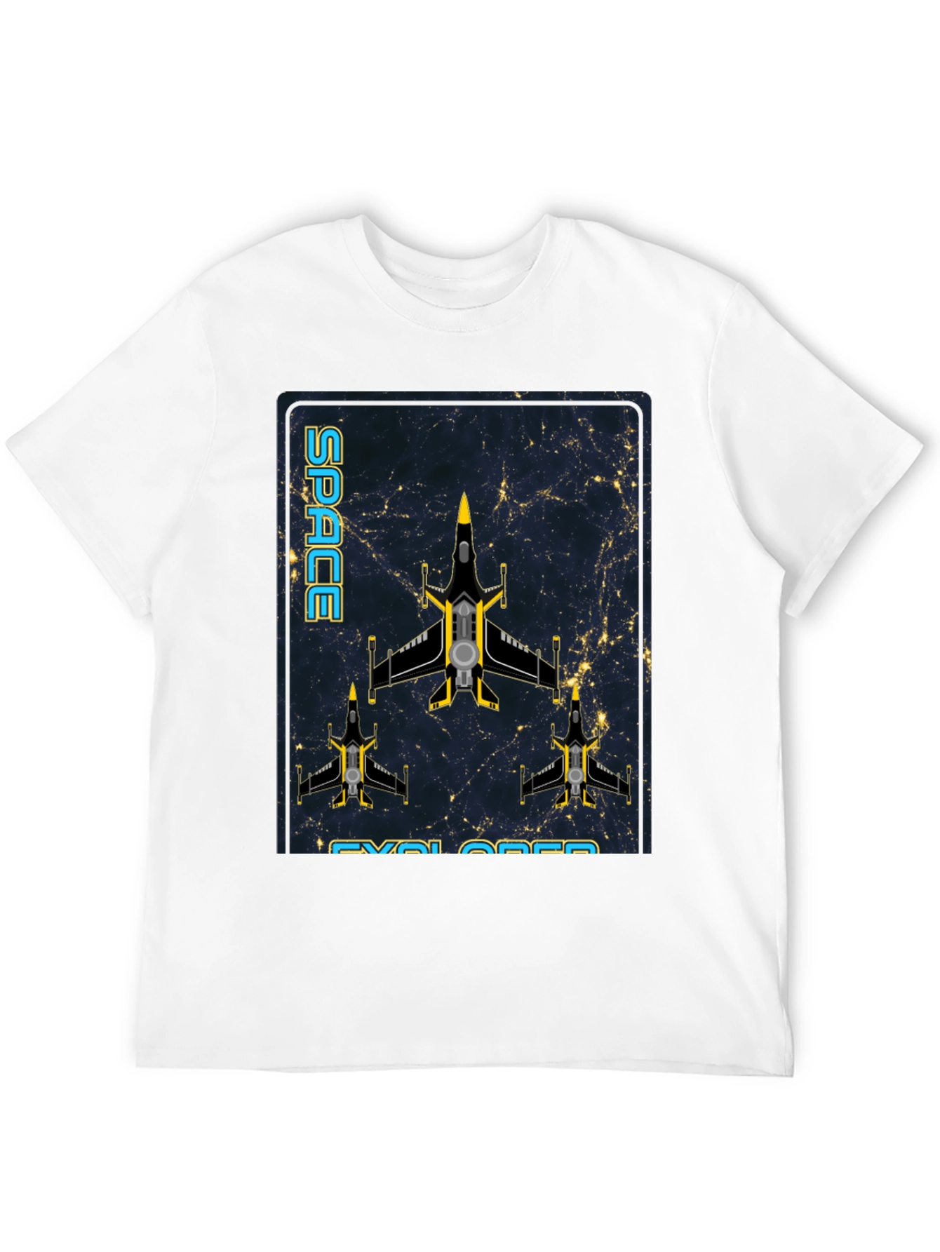 Space Explorer Graphic Tee - Sci-Fi Design