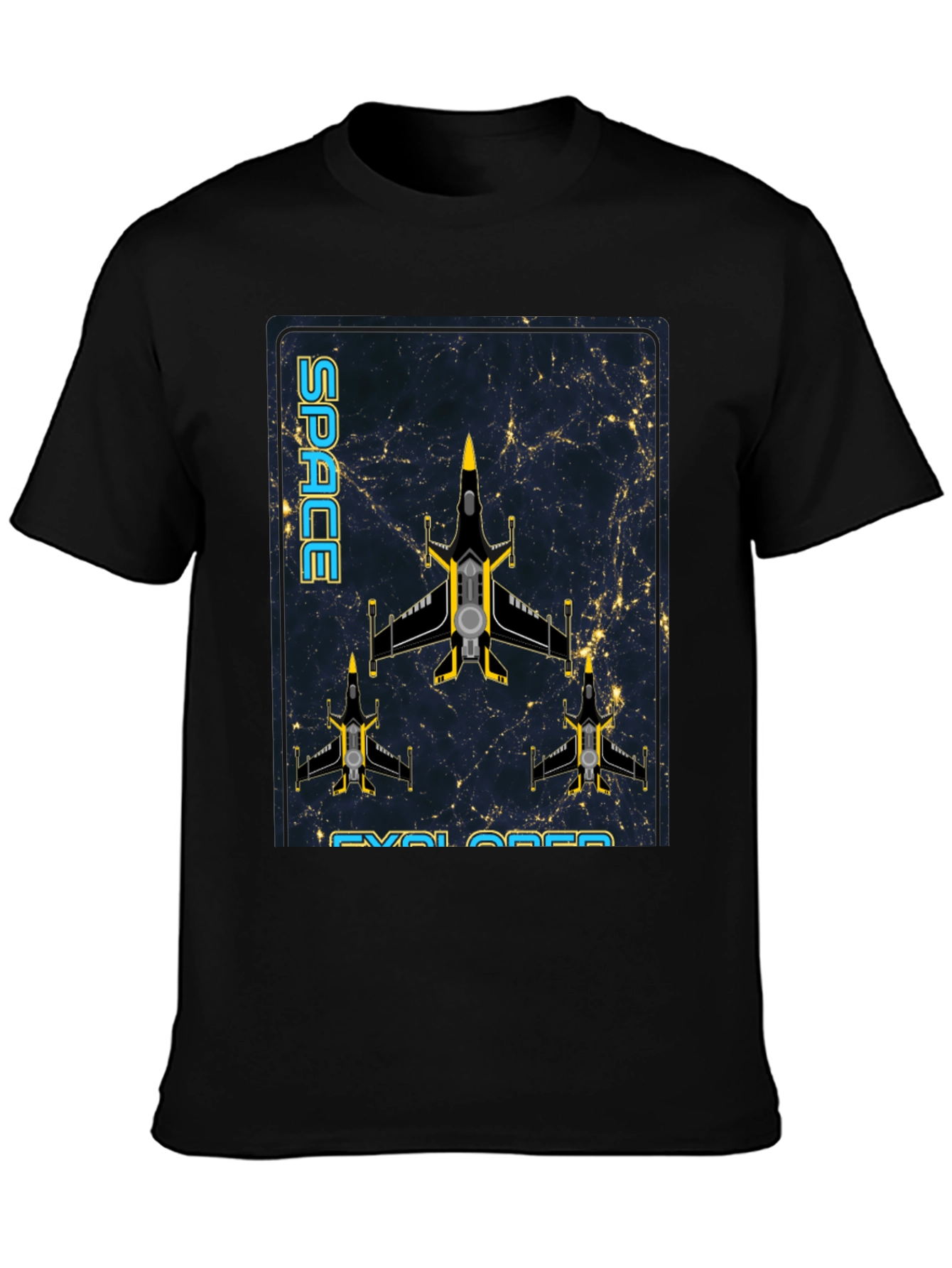 Space Explorer Graphic Tee - Sci-Fi Design