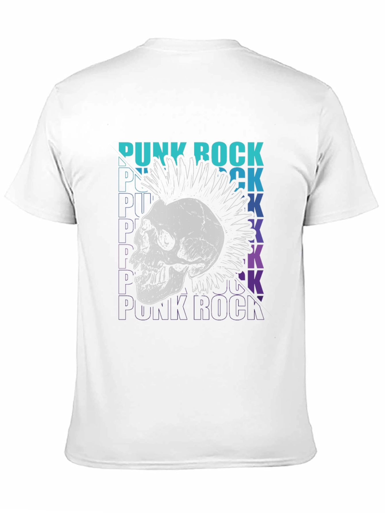 Punk Rock Skull Graphic Tee
