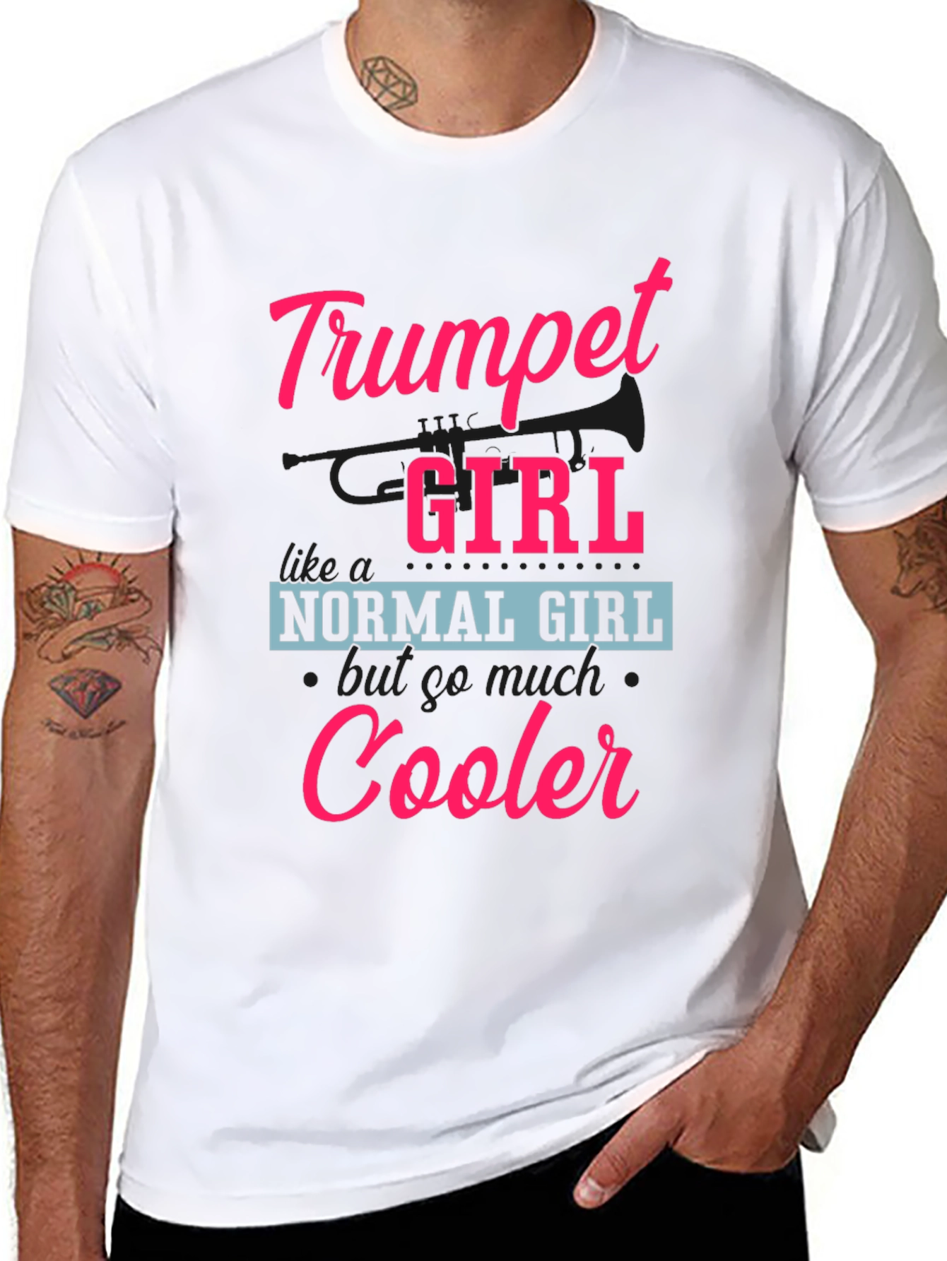 Trumpet Girl T-Shirt - Cooler Than Normal!