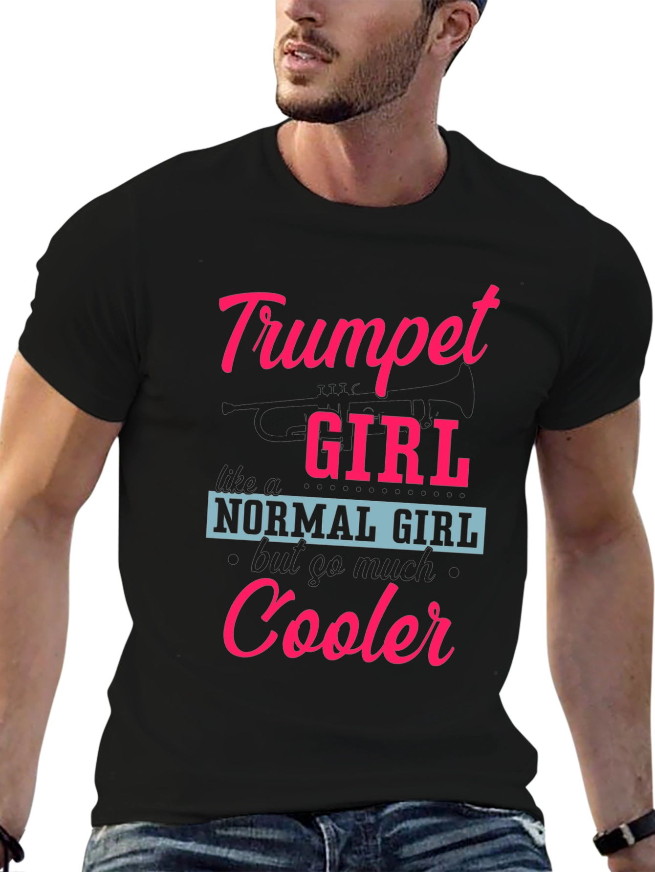 Trumpet Girl T-Shirt - Cooler Than Normal!