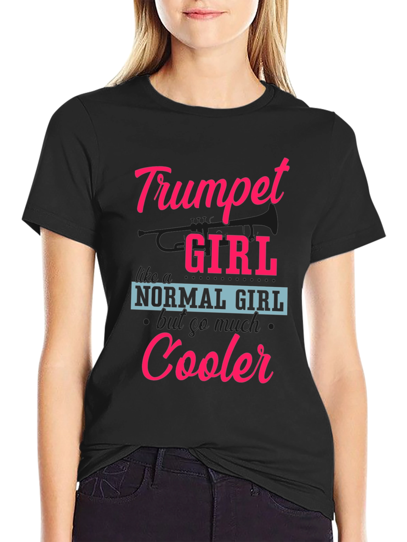 Trumpet Girl T-Shirt - Cooler Than Normal!