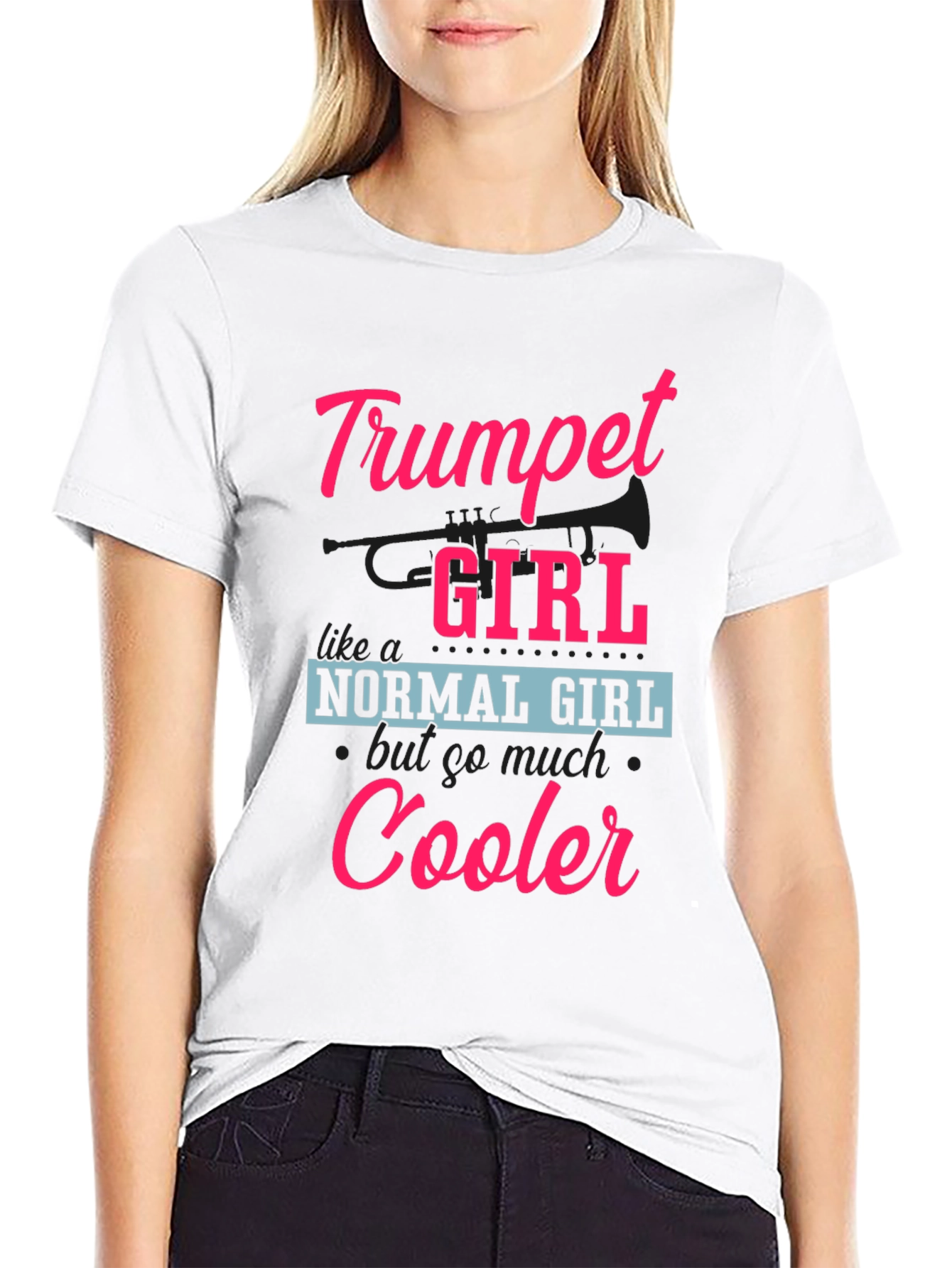 Trumpet Girl T-Shirt - Cooler Than Normal!