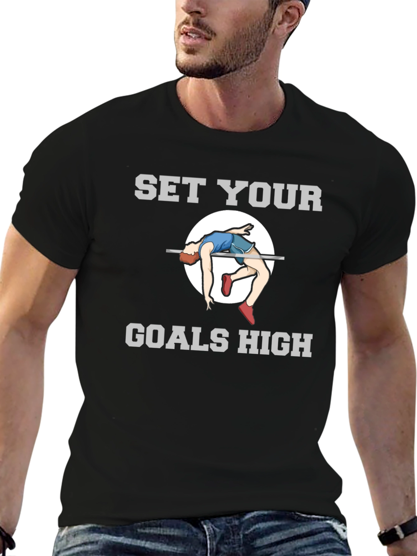 Set Your Goals High T-Shirt - Motivational Apparel