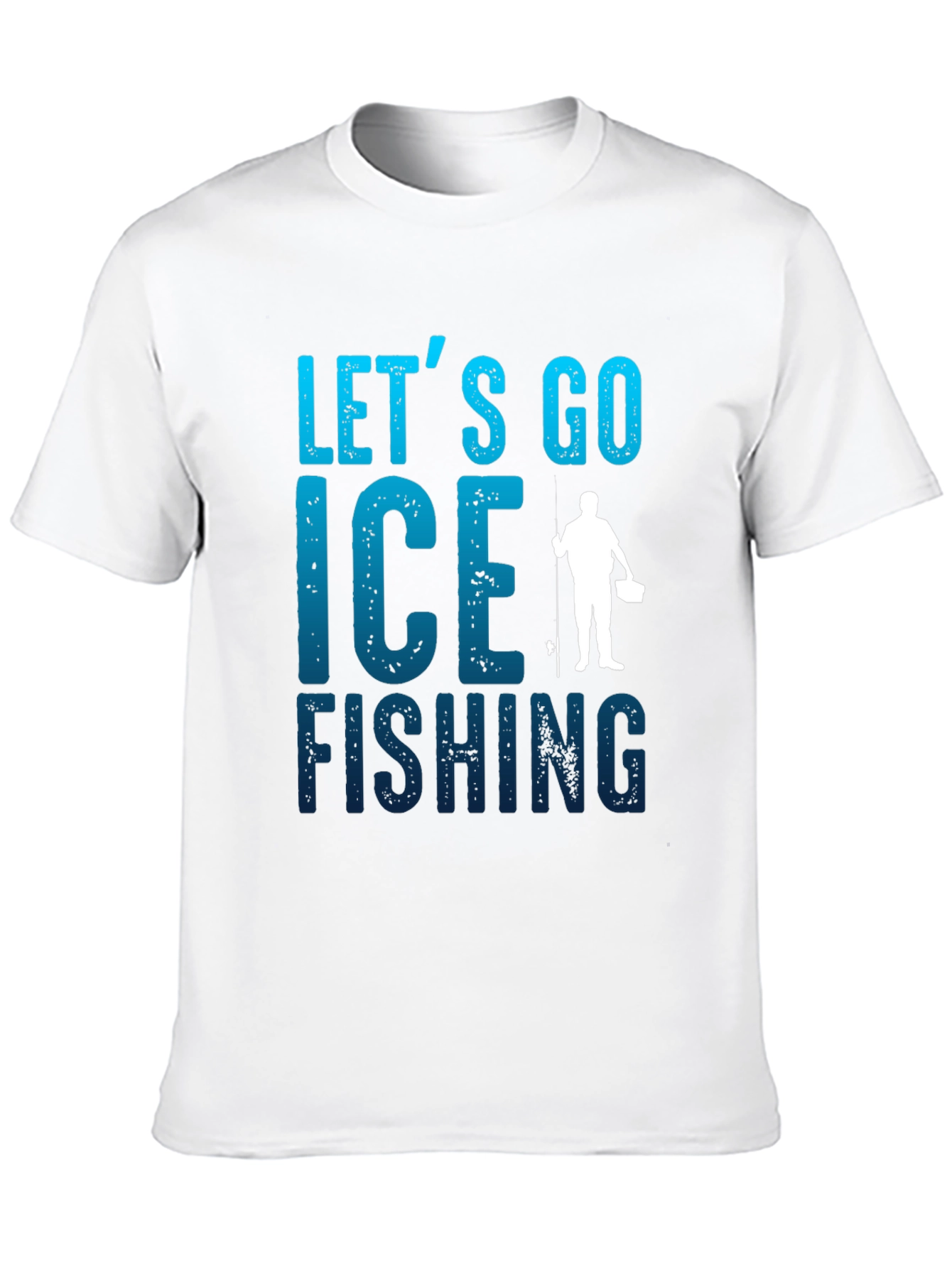 Lets Go Ice Fishing T-Shirt - Black