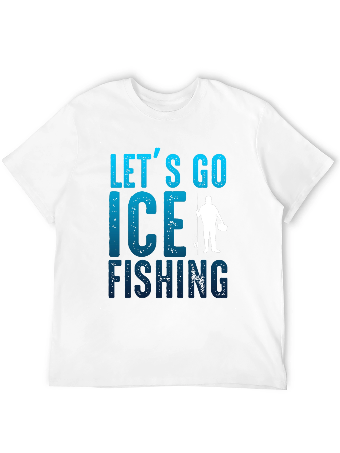 Lets Go Ice Fishing T-Shirt - Black