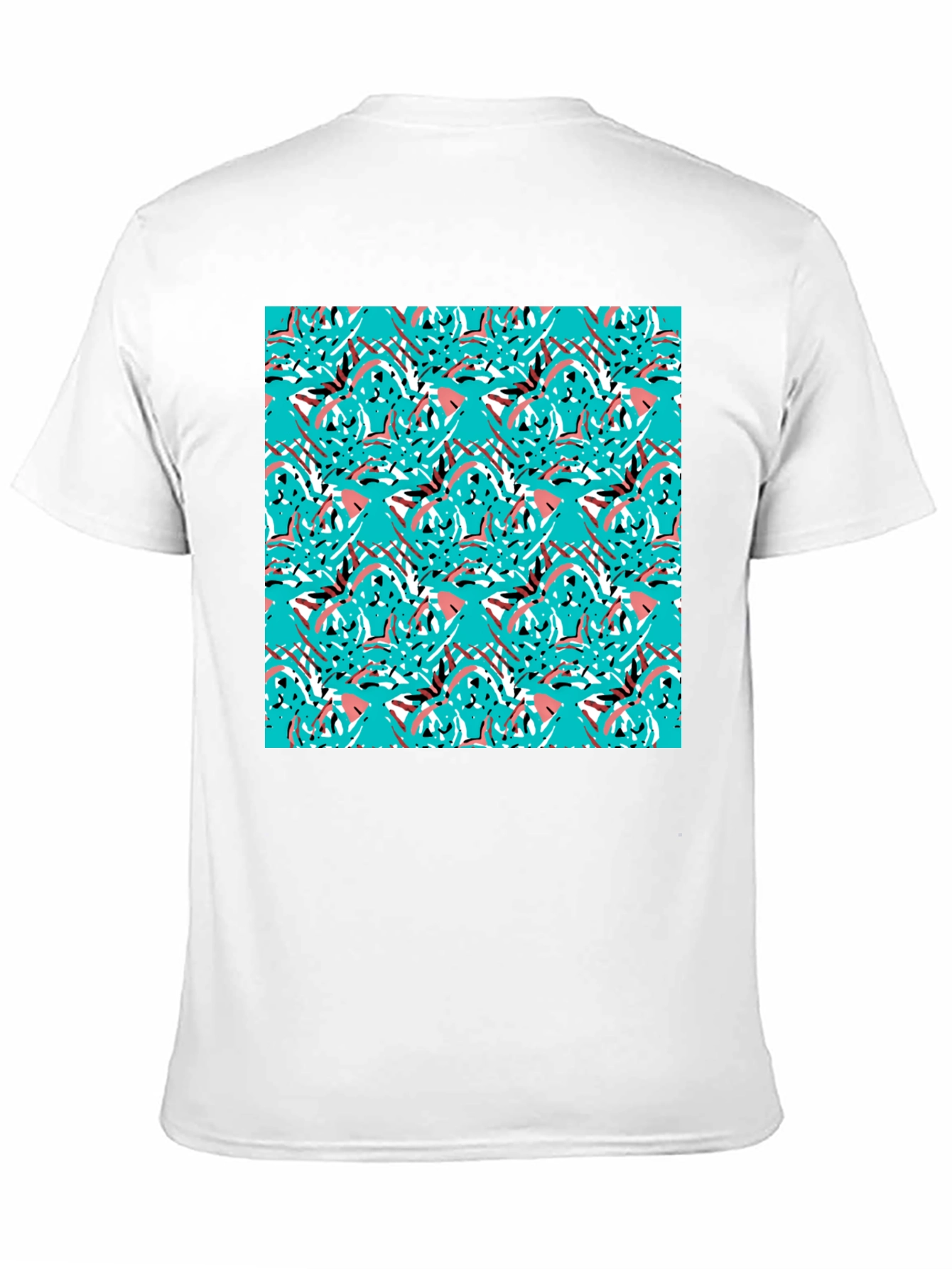 Abstract Pattern Black T-Shirt