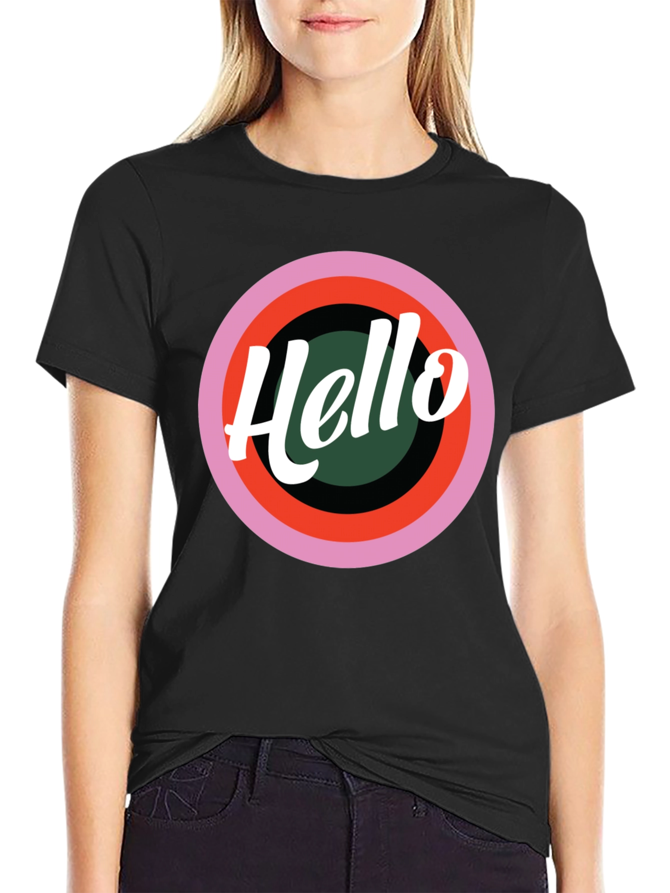 Hello Retro Graphic Tee - Stylish Casual T-Shirt