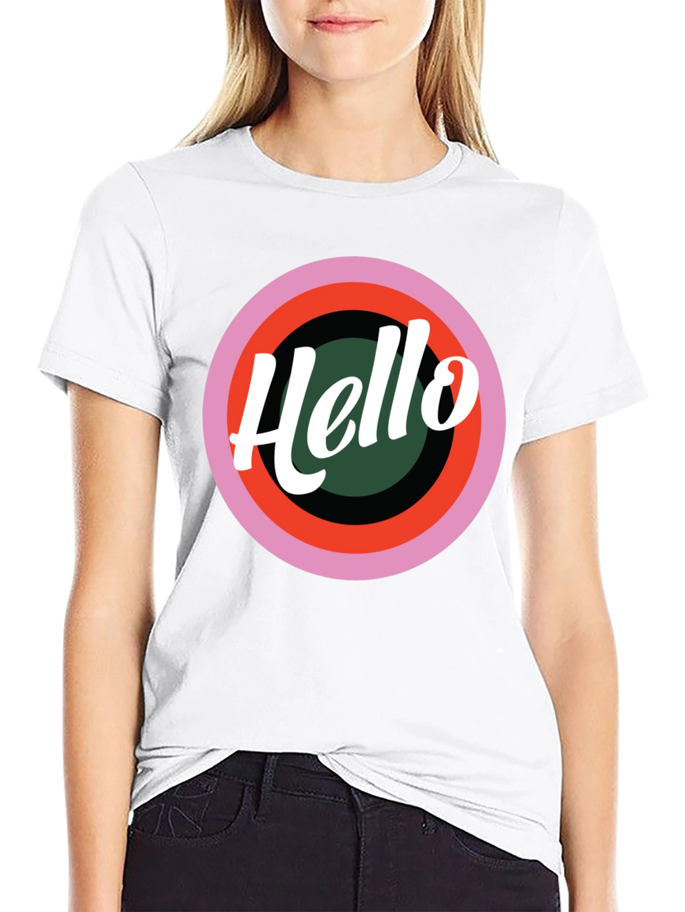 Hello Retro Graphic Tee - Stylish Casual T-Shirt