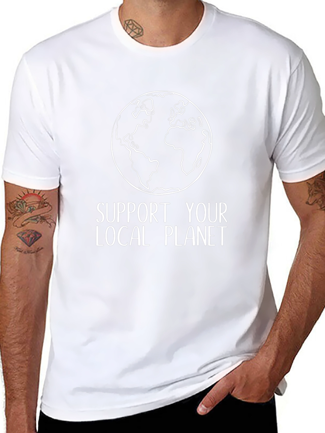 Support Your Local Planet Graphic Tee