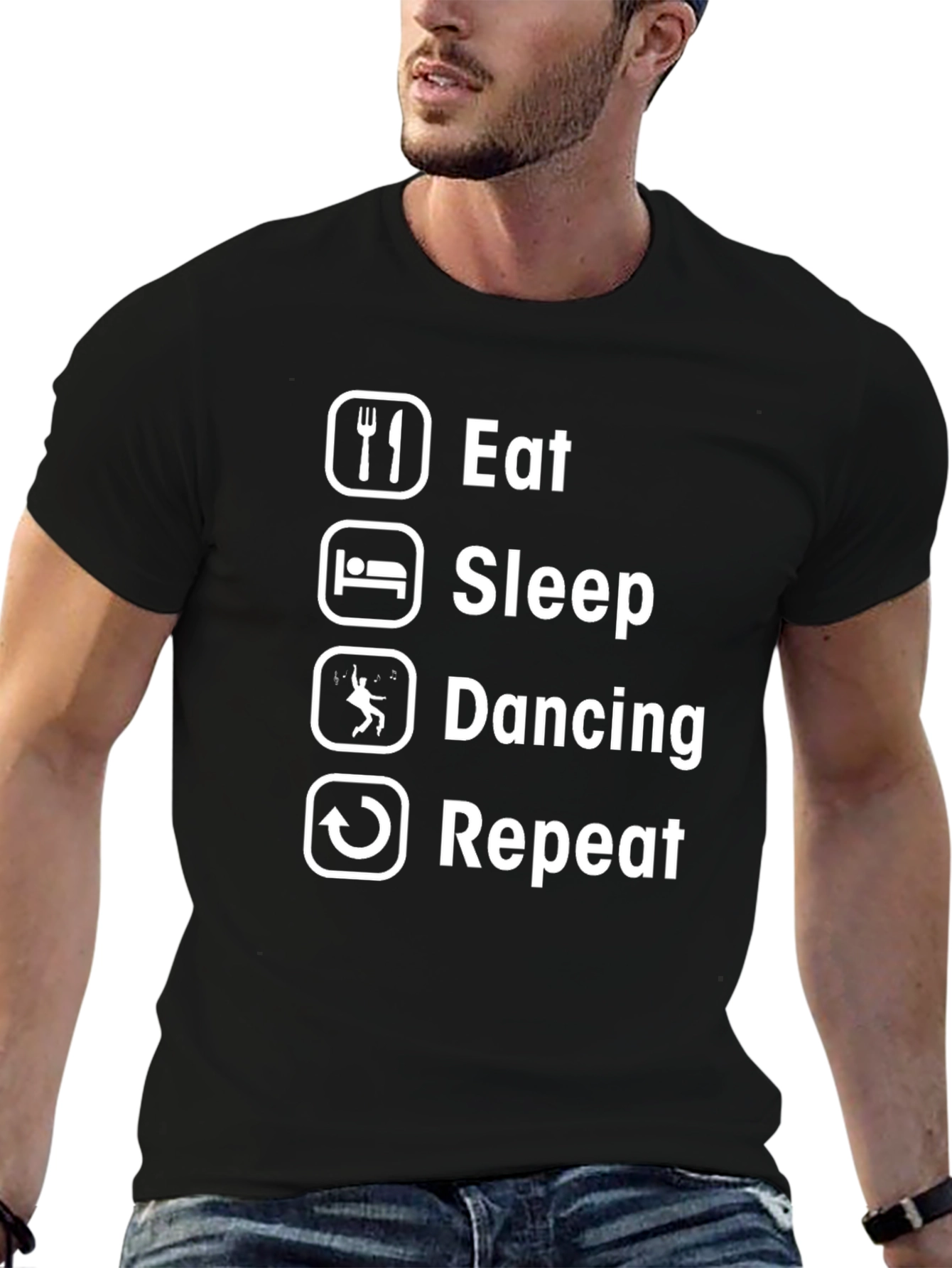 Eat Sleep Dancing Repeat Graphic Tee