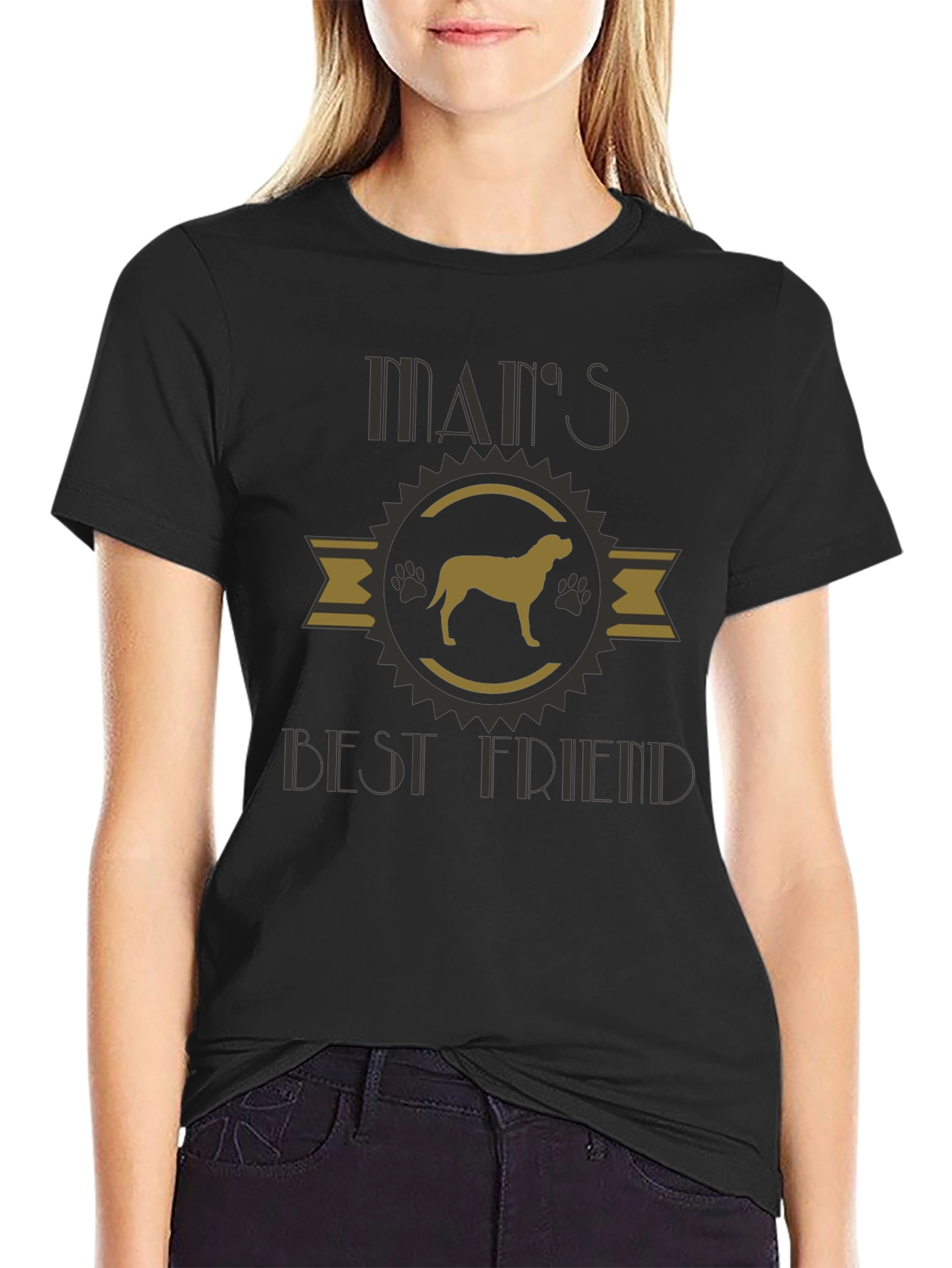 Mans Best Friend Dog Graphic T-Shirt