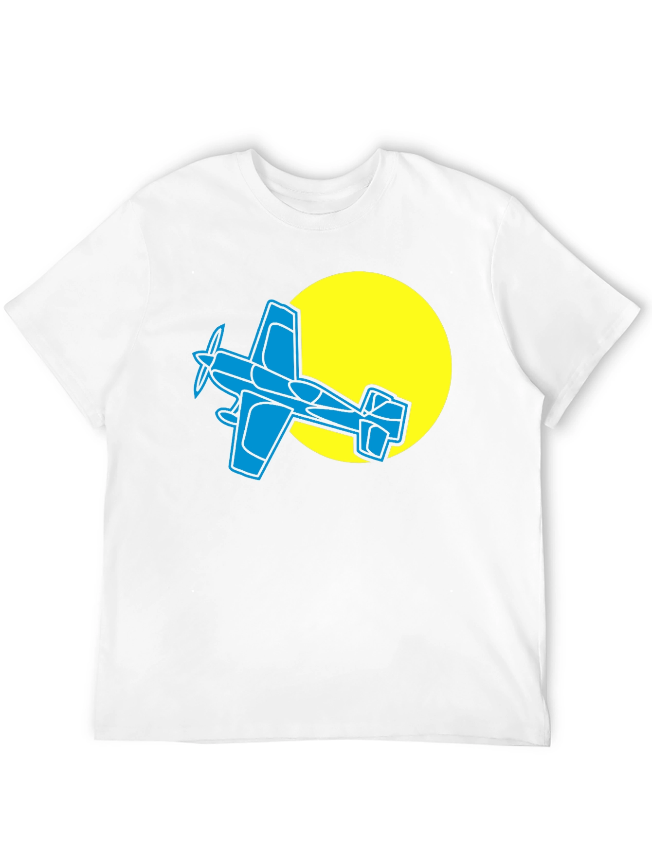 Airplane Graphic T-Shirt - Black Cotton Tee