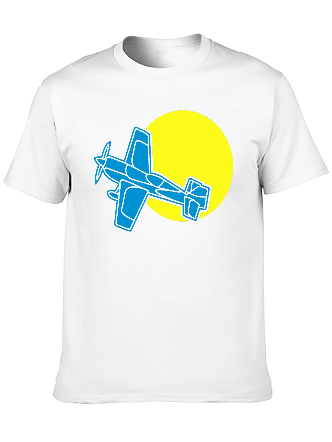 Airplane Graphic T-Shirt - Black Cotton Tee