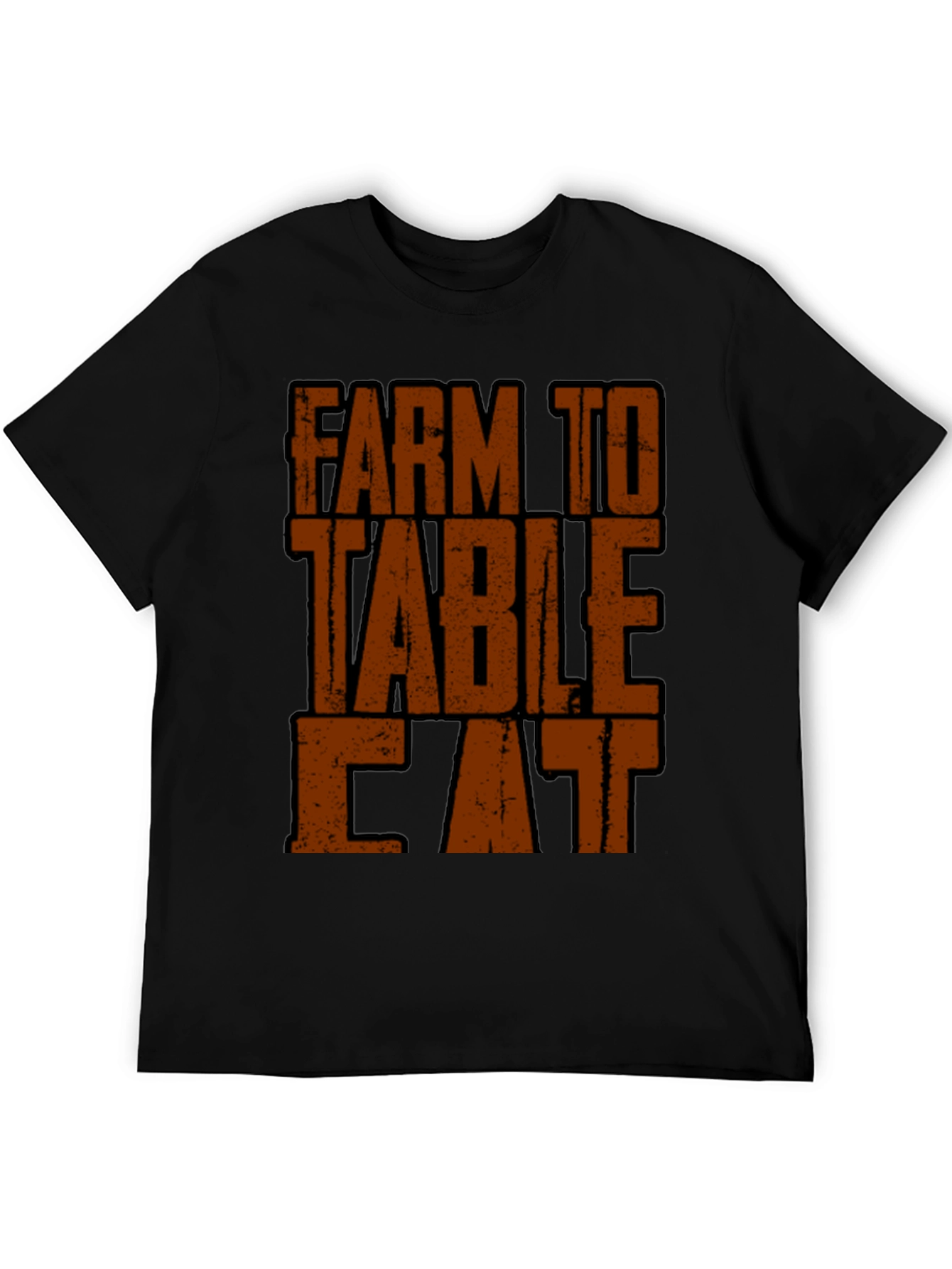 Farm to Table Eat T-Shirt - Black