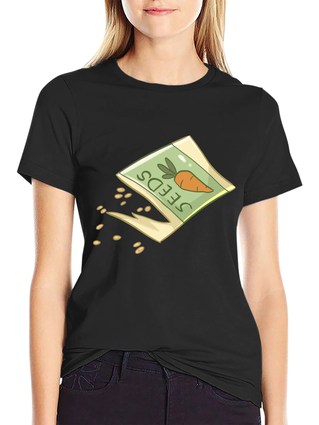Carrot Seeds T-Shirt - Gardening Novelty Tee