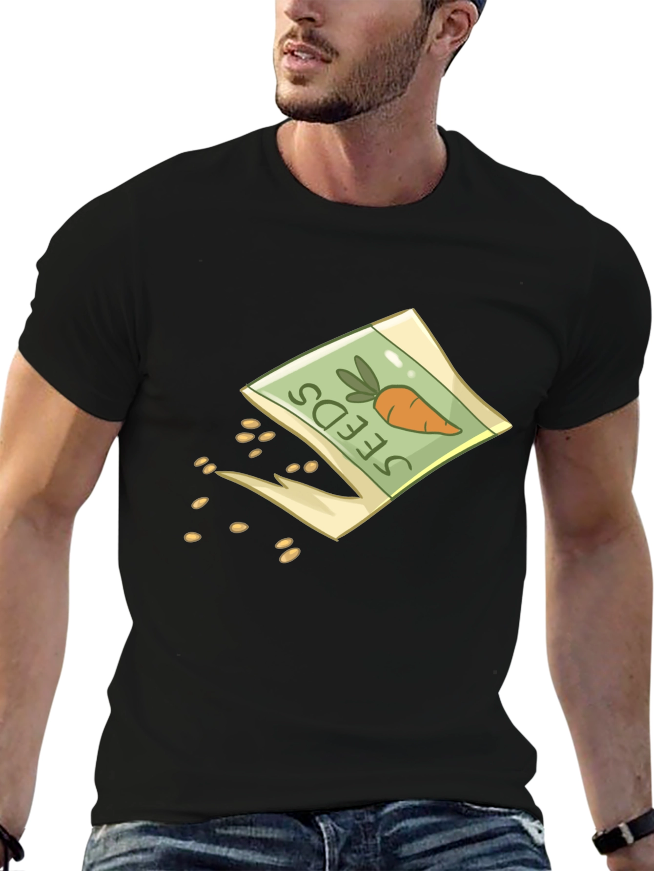 Carrot Seeds T-Shirt - Gardening Novelty Tee