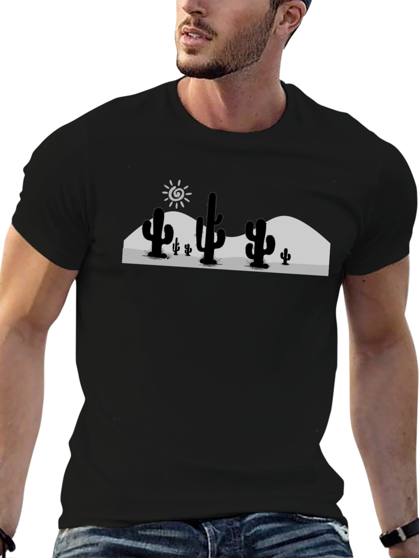 Cactus Graphic Tee - Desert Landscape Print