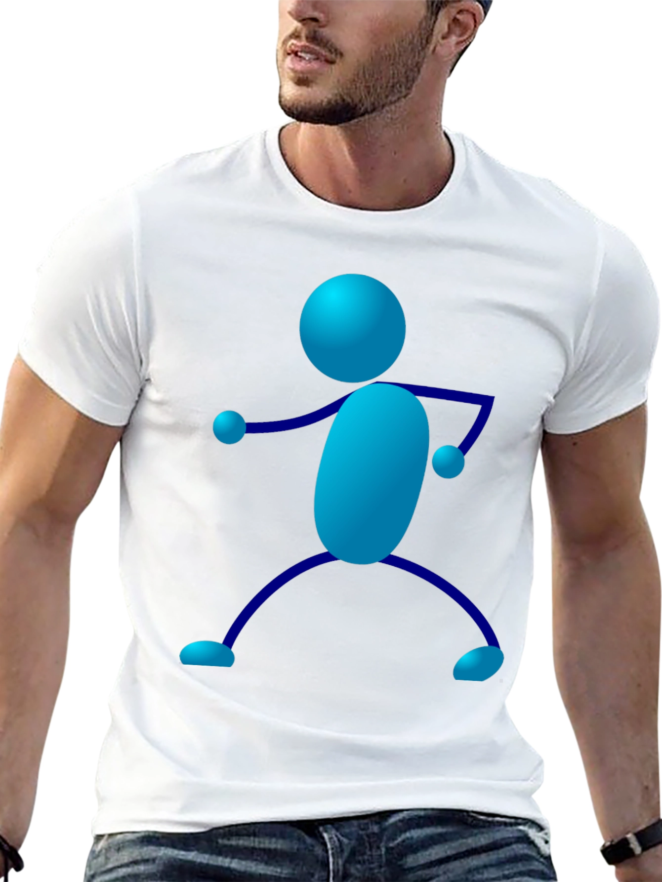 Fun Stick Figure Graphic Tee