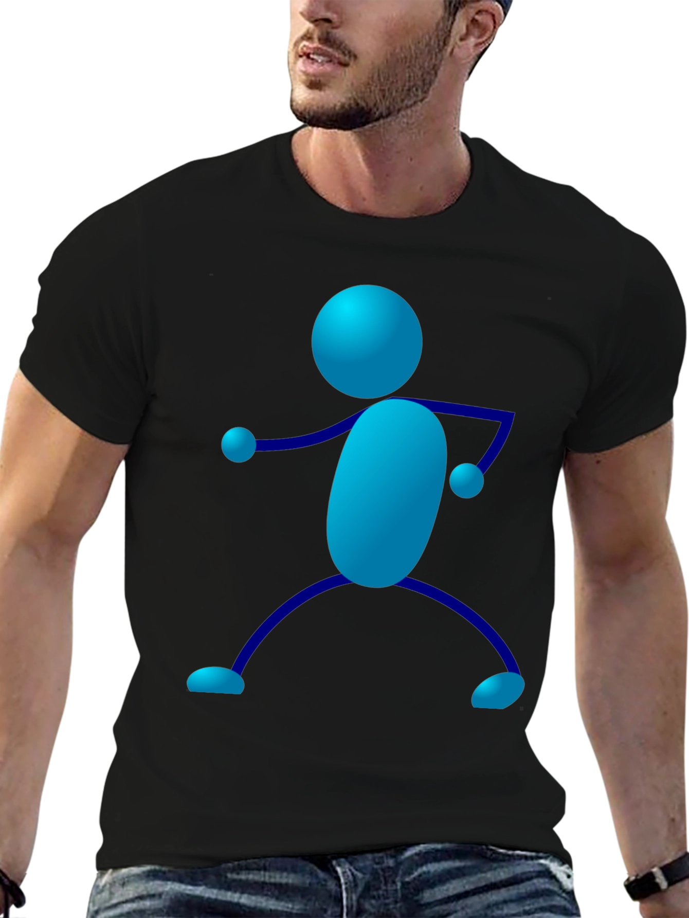 Fun Stick Figure Graphic Tee