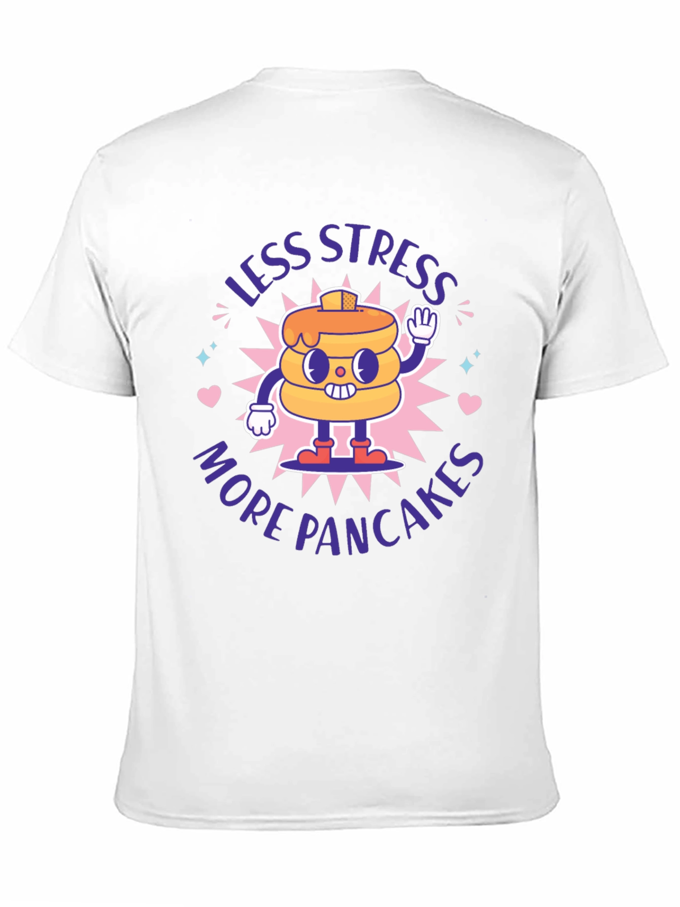 Less Stress More Pancakes Funny T-Shirt
