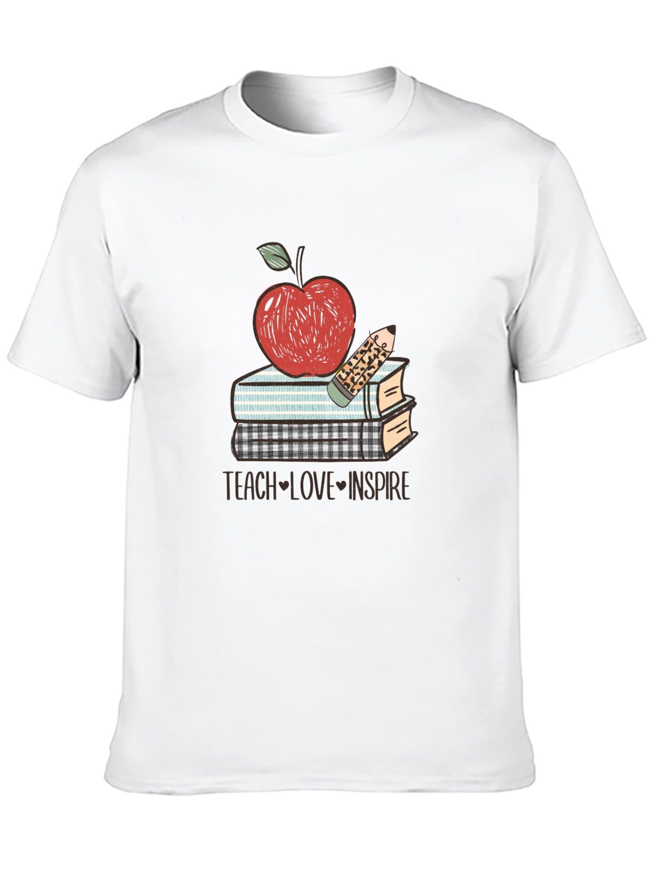 Teacher Apple Books T-Shirt