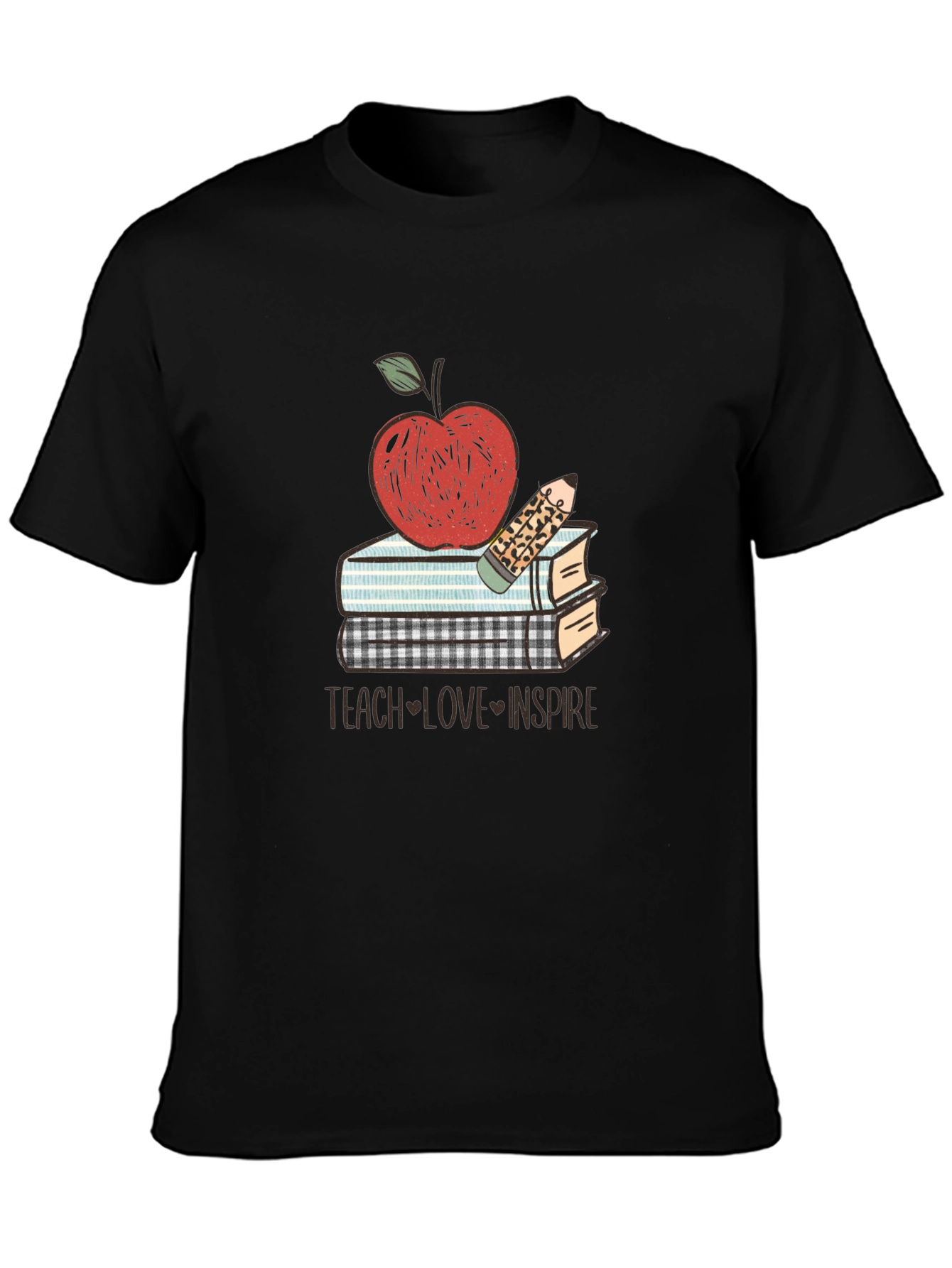 Teacher Apple Books T-Shirt