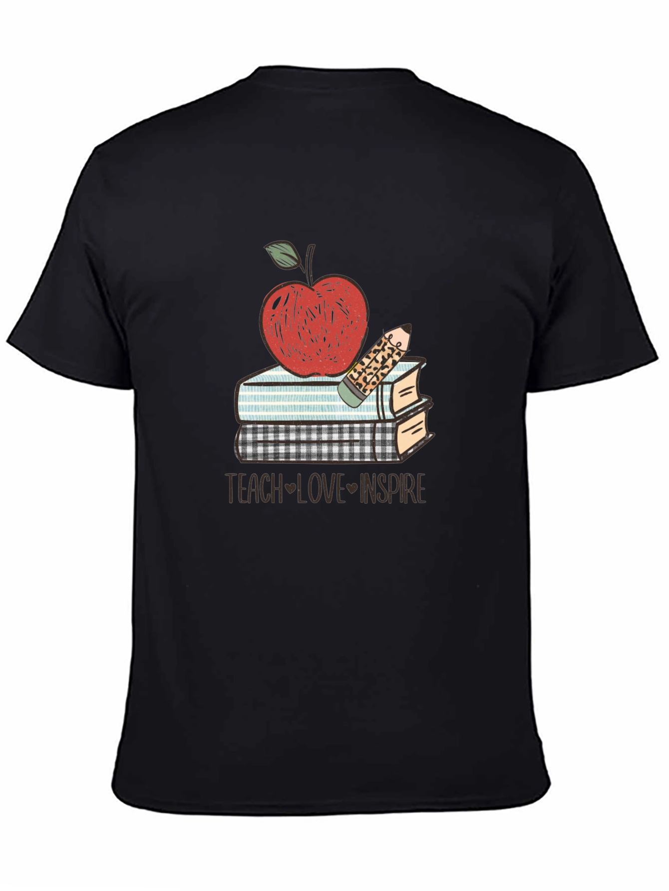 Teacher Apple Books T-Shirt