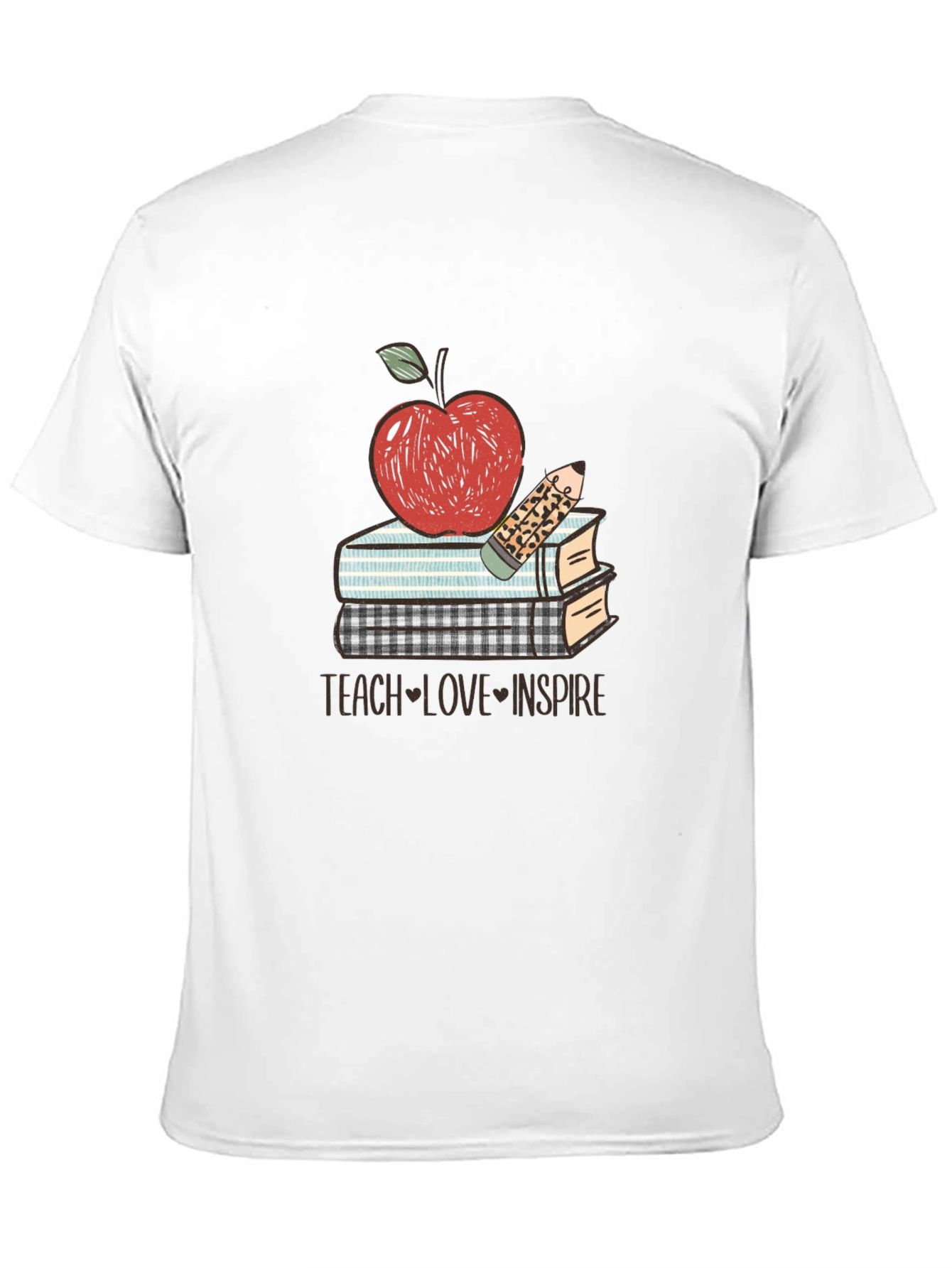 Teacher Apple Books T-Shirt