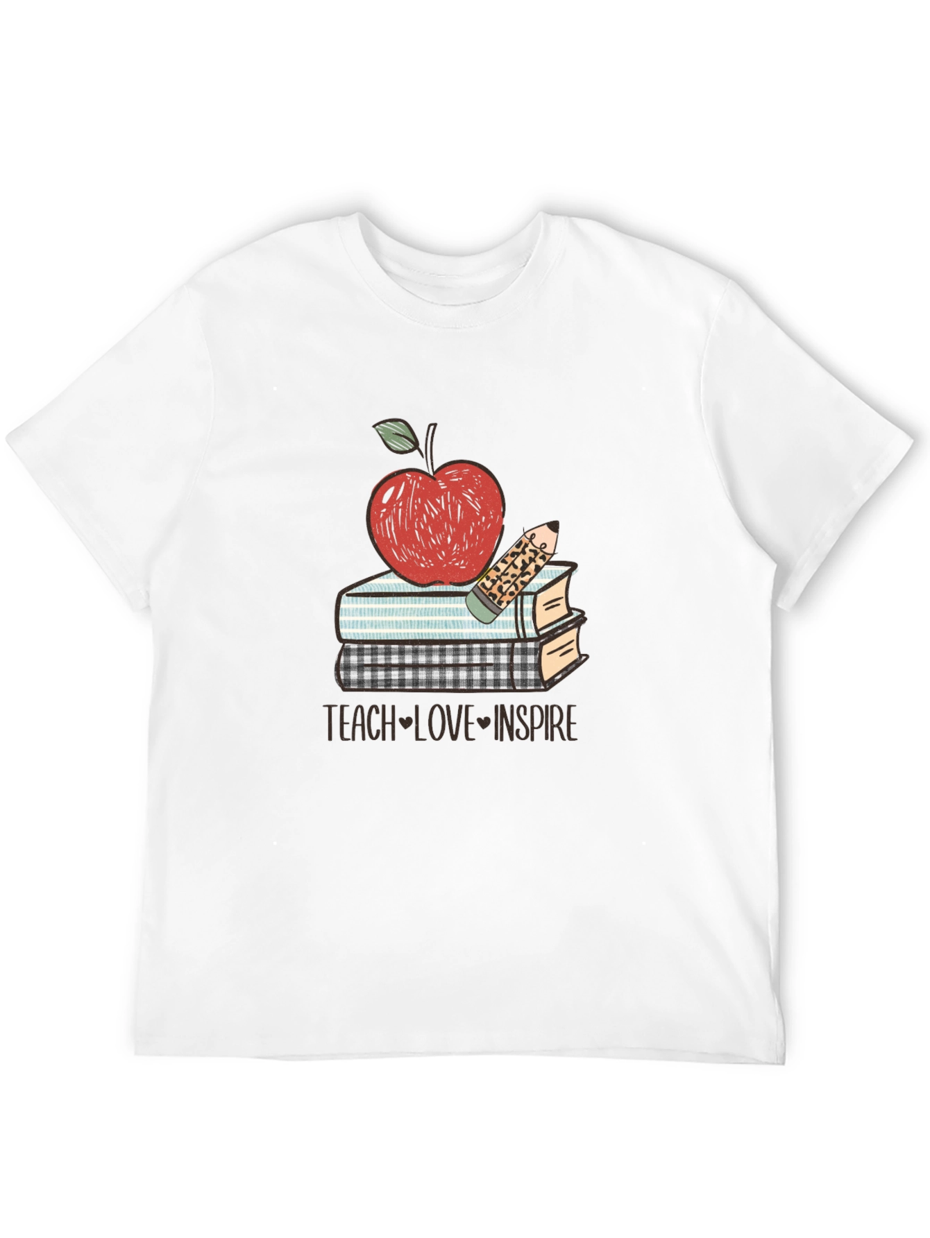Teacher Apple Books T-Shirt