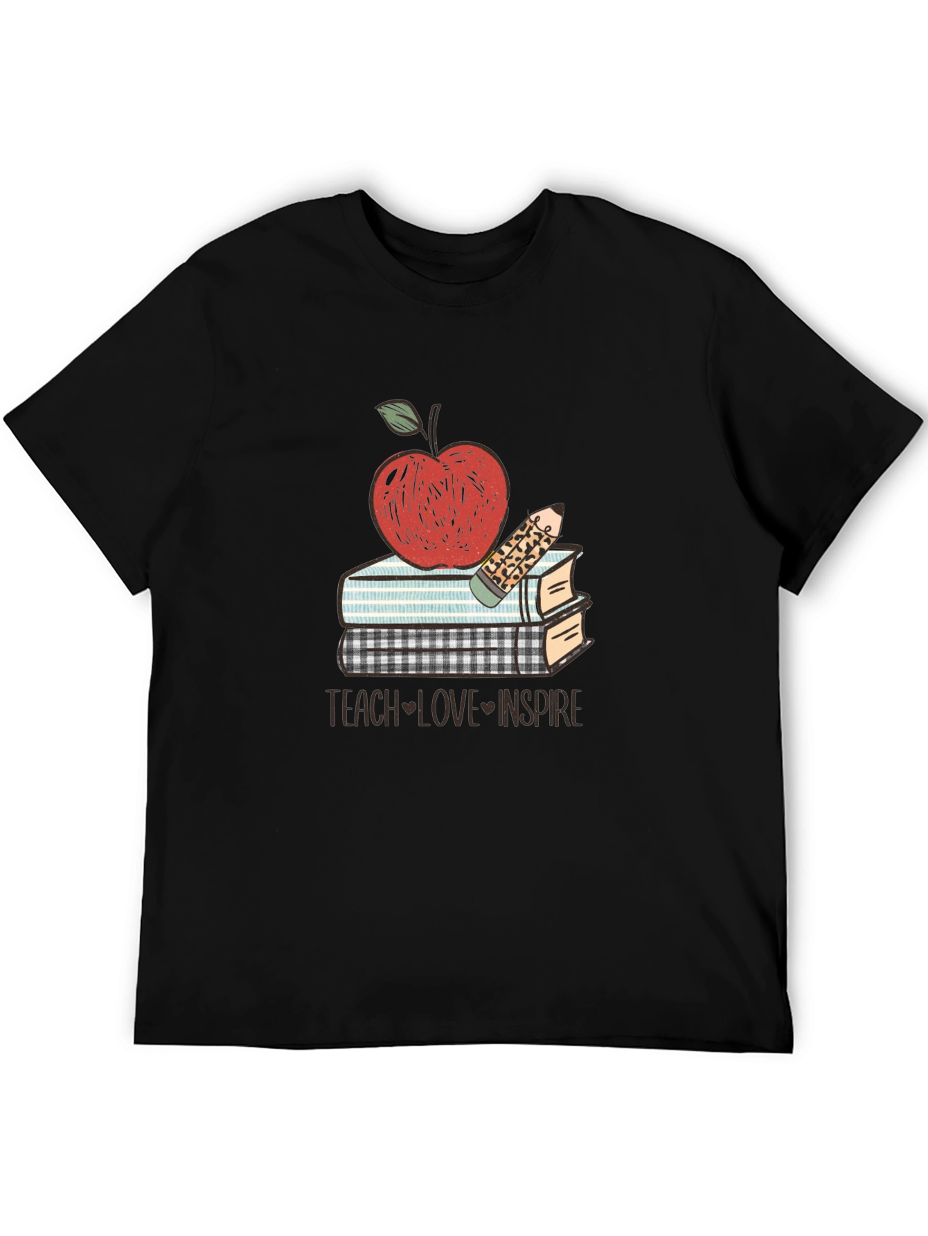 Teacher Apple Books T-Shirt