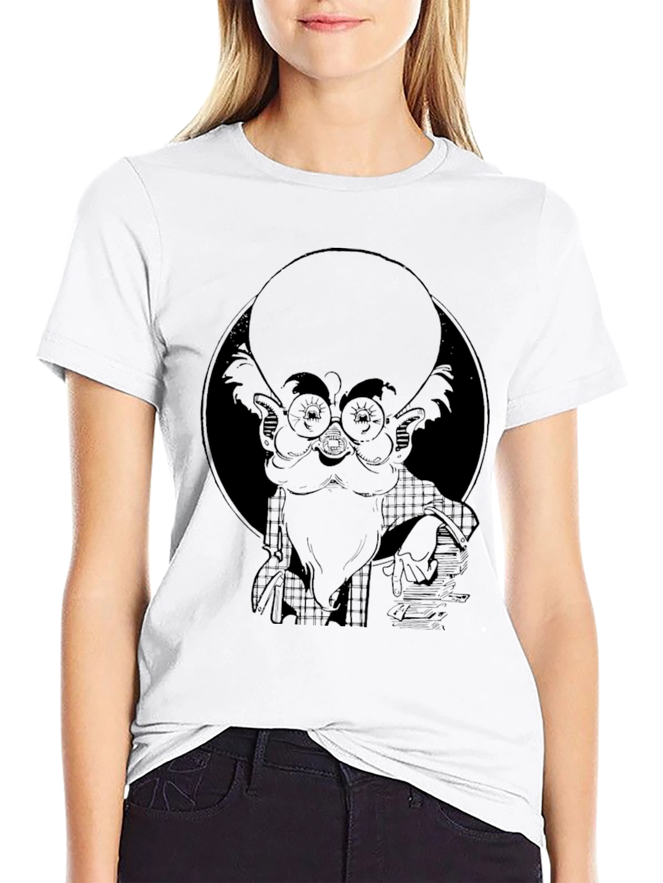 Cartoon Character Graphic Print T-Shirt