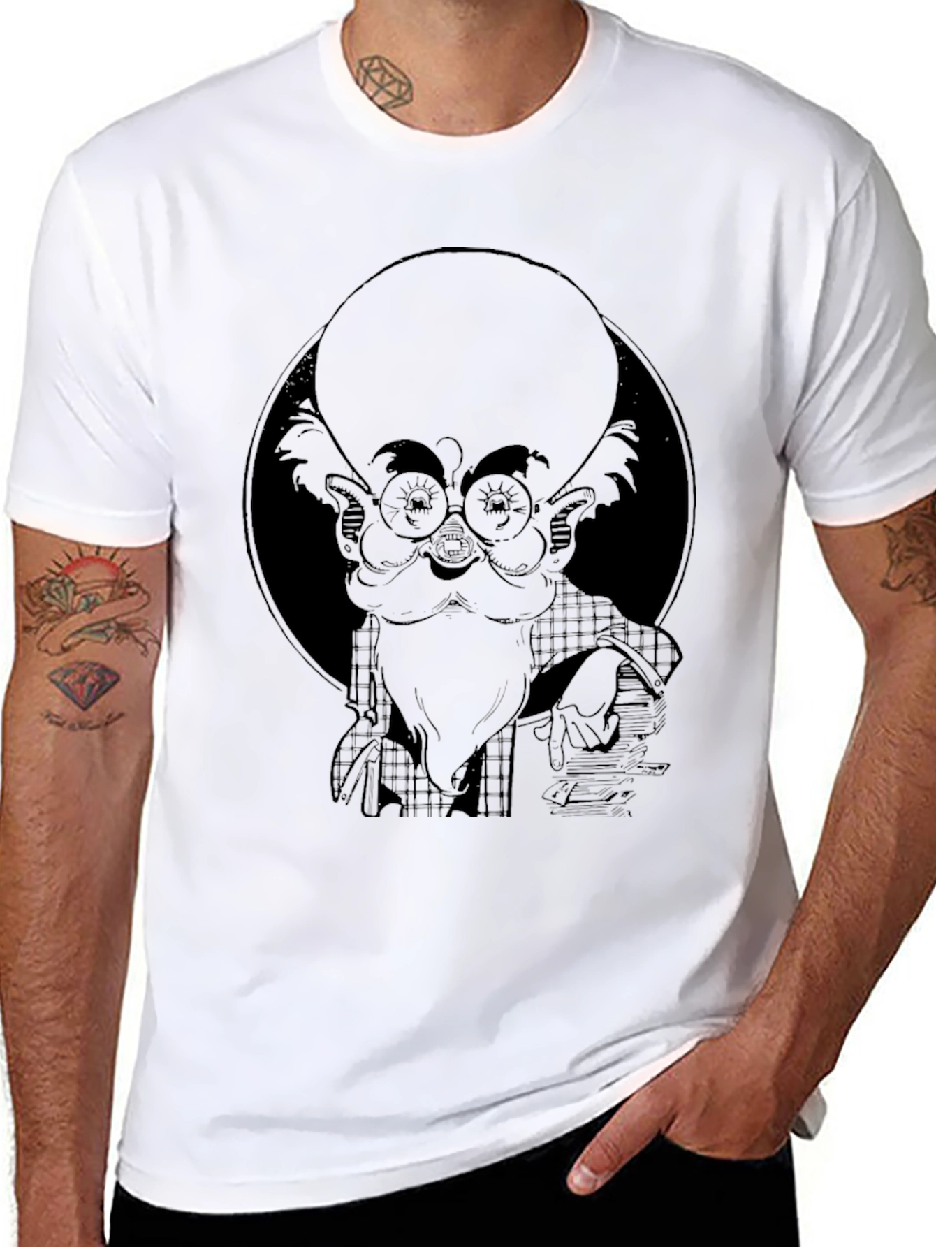 Cartoon Character Graphic Print T-Shirt