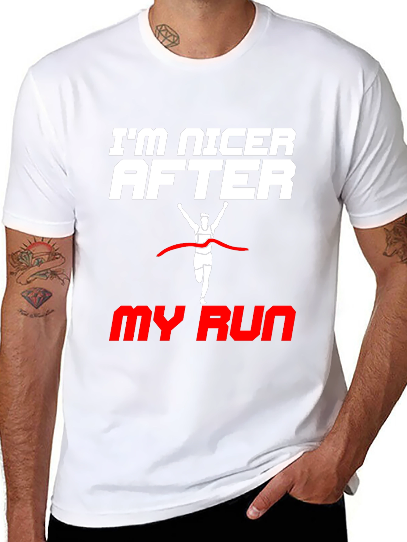 Im Nicer After My Run Black T-Shirt