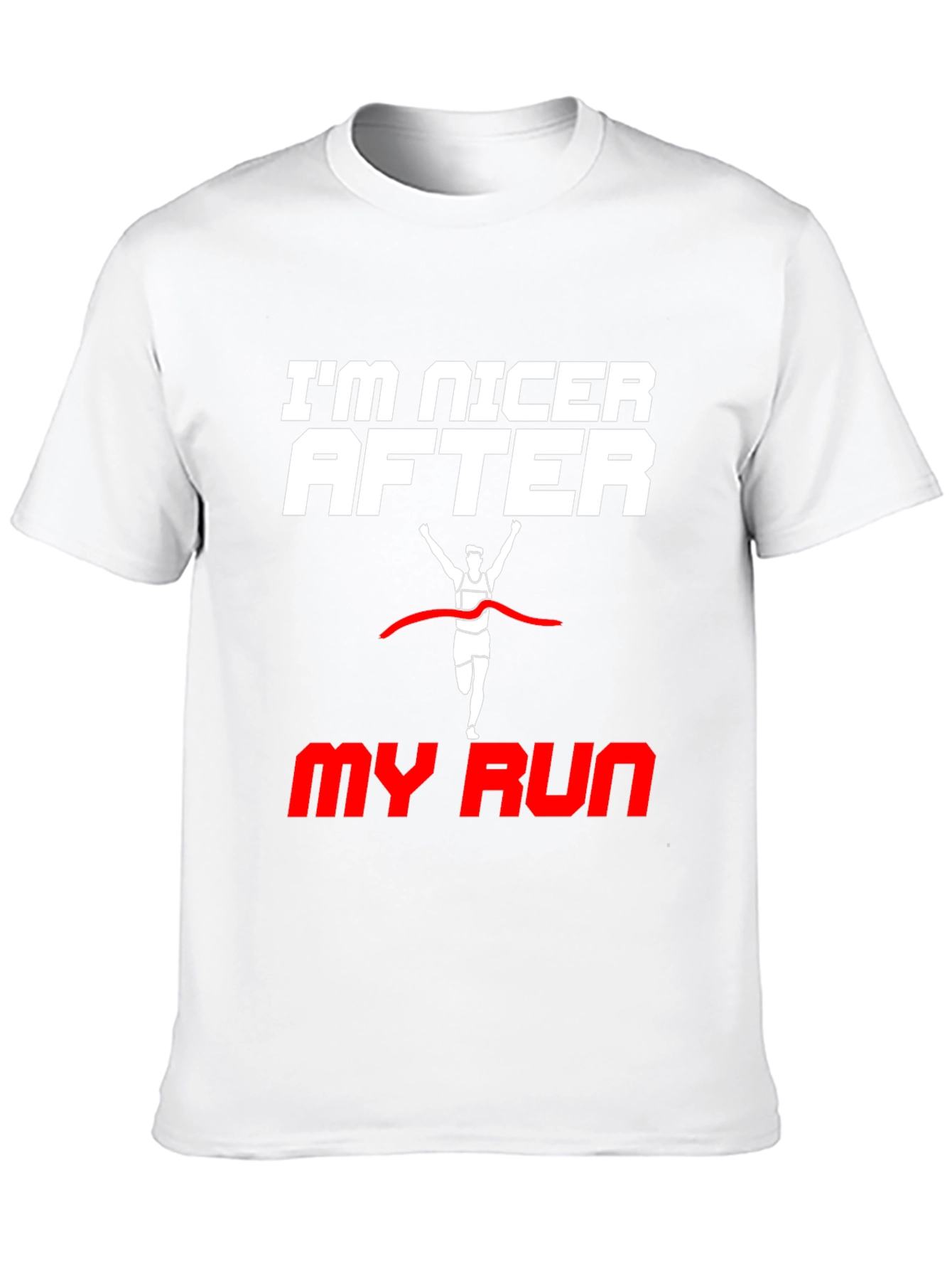 Im Nicer After My Run Black T-Shirt