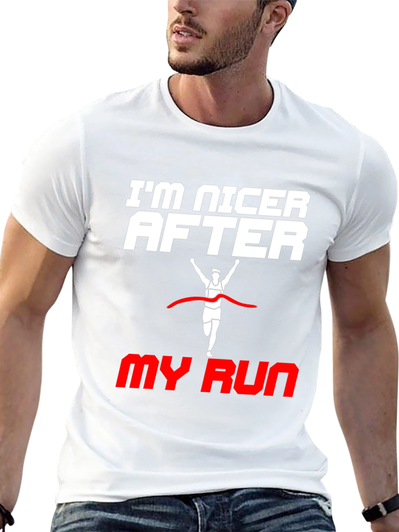Im Nicer After My Run Black T-Shirt