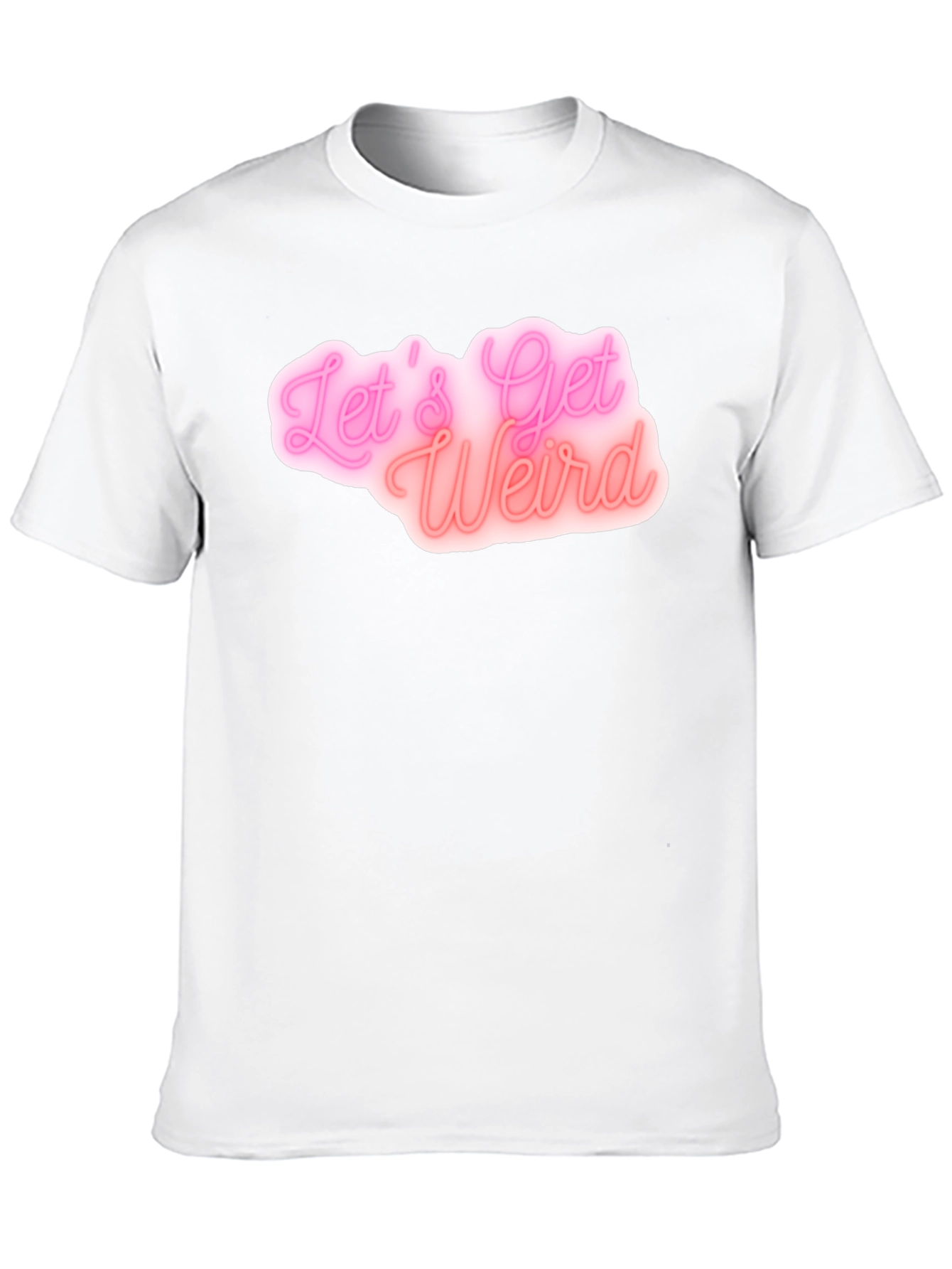 Lets Get Weird Black Graphic Tee
