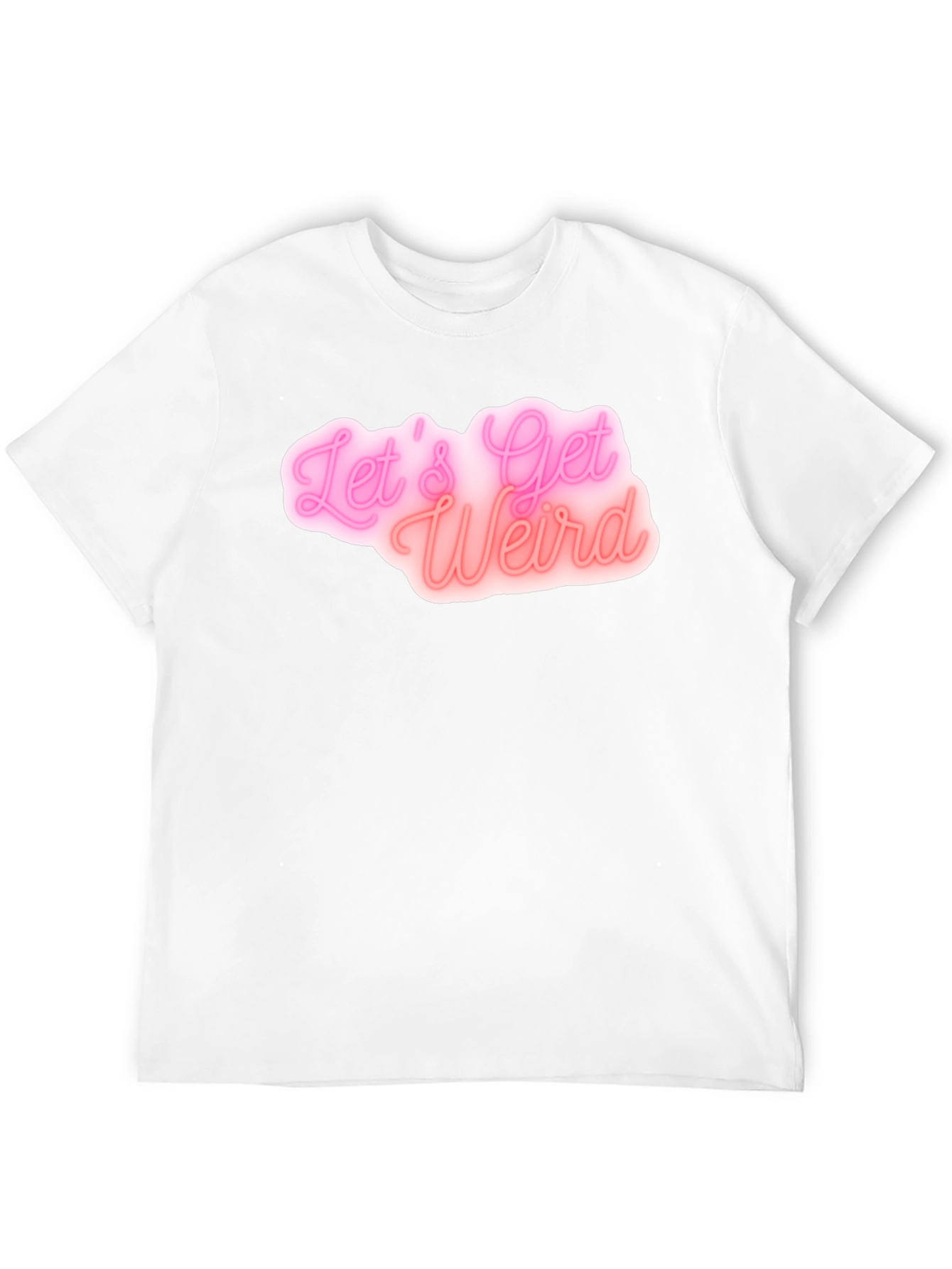 Lets Get Weird Black Graphic Tee
