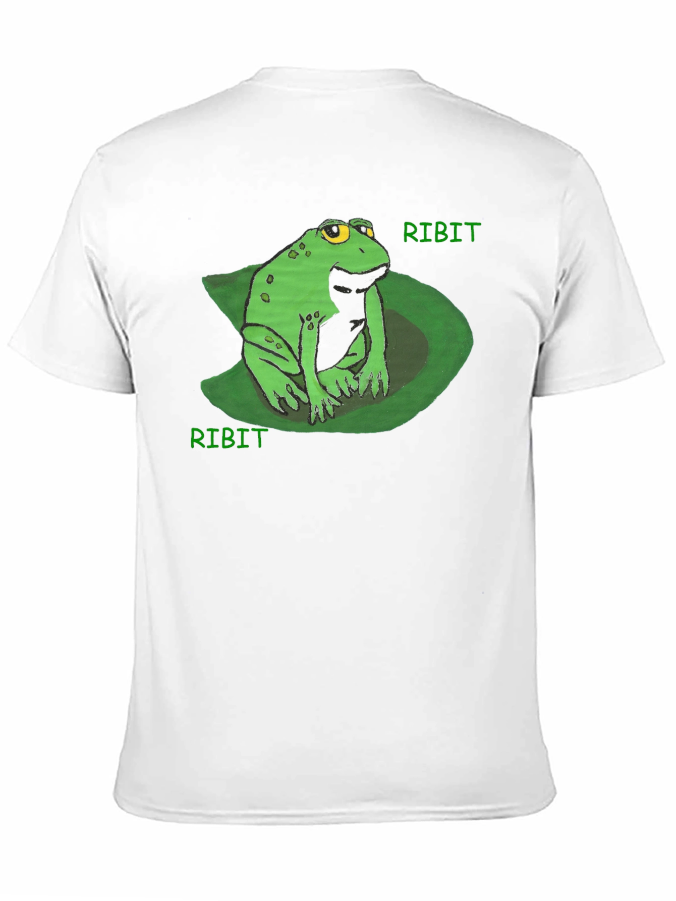 Ribit Frog Tee - Comfy Black Cotton T-Shirt